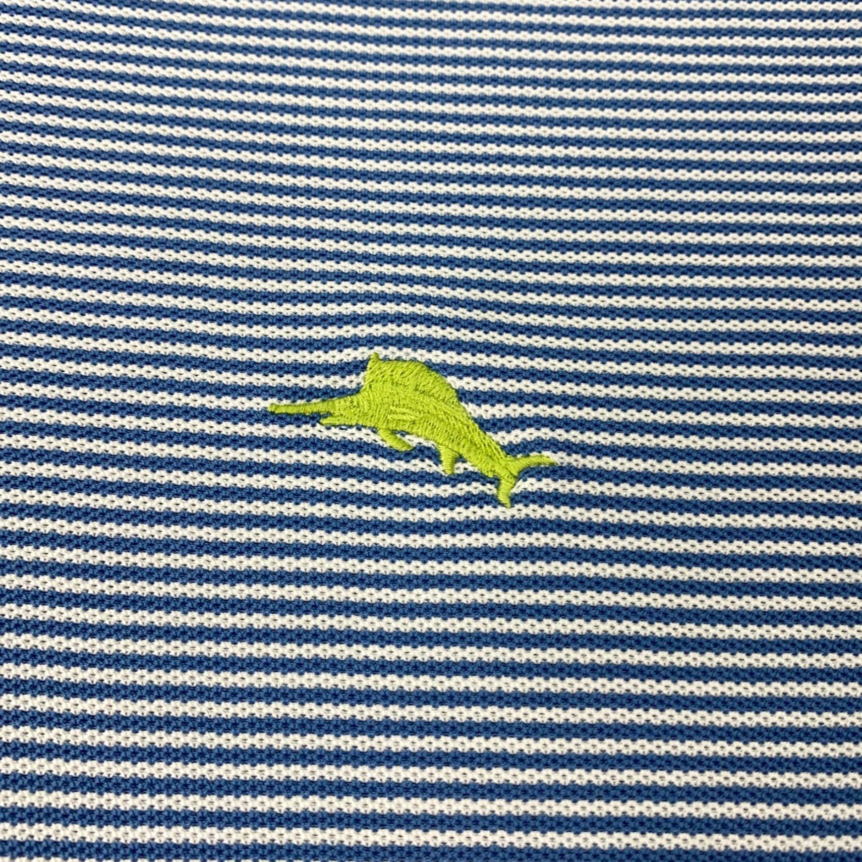 Tommy Bahama Tommy Bahama Polo Golf Shirt Mens 3XL Blue/White Striped Embroidered Size US XXL / EU 58 / 5 - 2 Thumbnail
