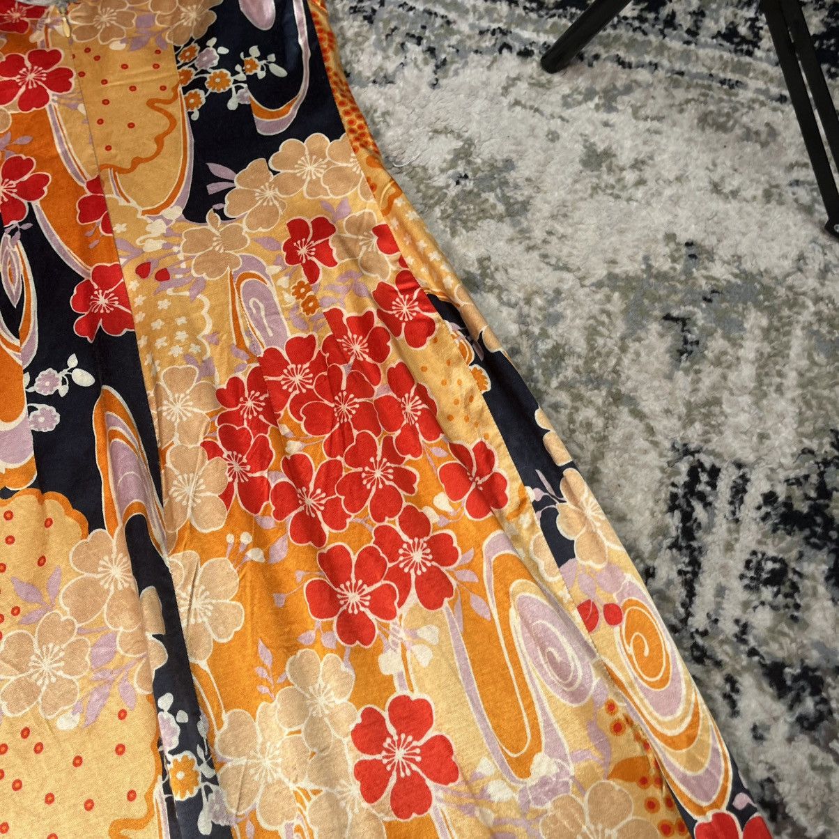 Dolce & Gabbana Dolce & Gabbana Dress 2000s Archive Y2K Floral Kimono Satin Size M / US 6-8 / IT 42-44 - 13 Thumbnail