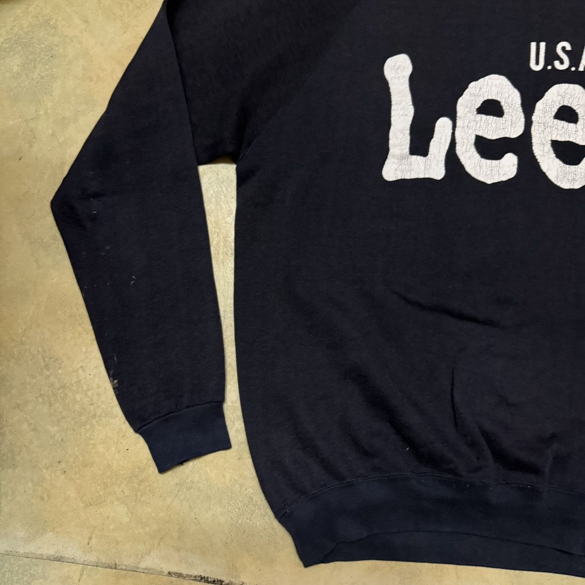 Lee Vintage Lee Big Logo Made in USA Sweatshirt Size US L / EU 52-54 / 3 - 4 Thumbnail