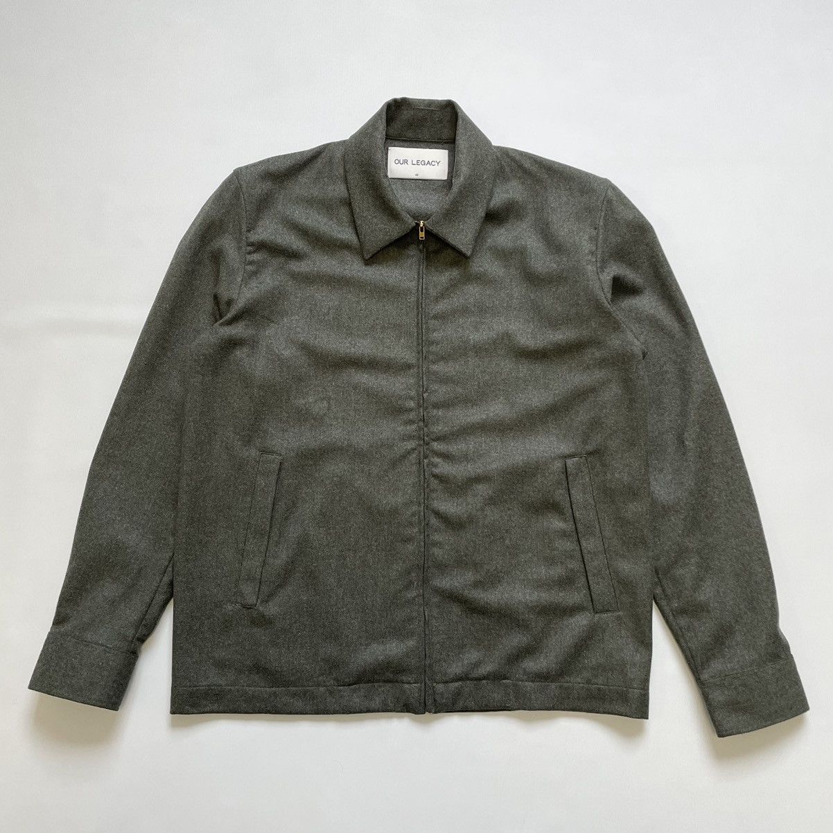 Our Legacy Sample ‘Moss Green’ Zip Wool Jacket Size US M / EU 48-50 / 2 - 14 Thumbnail