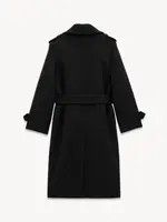 Saint Laurent Paris o1s1wg110126 790847 Trench Coat in Wool and Cashmere Felt Size US L / EU 52-54 / 3 - 3 Thumbnail