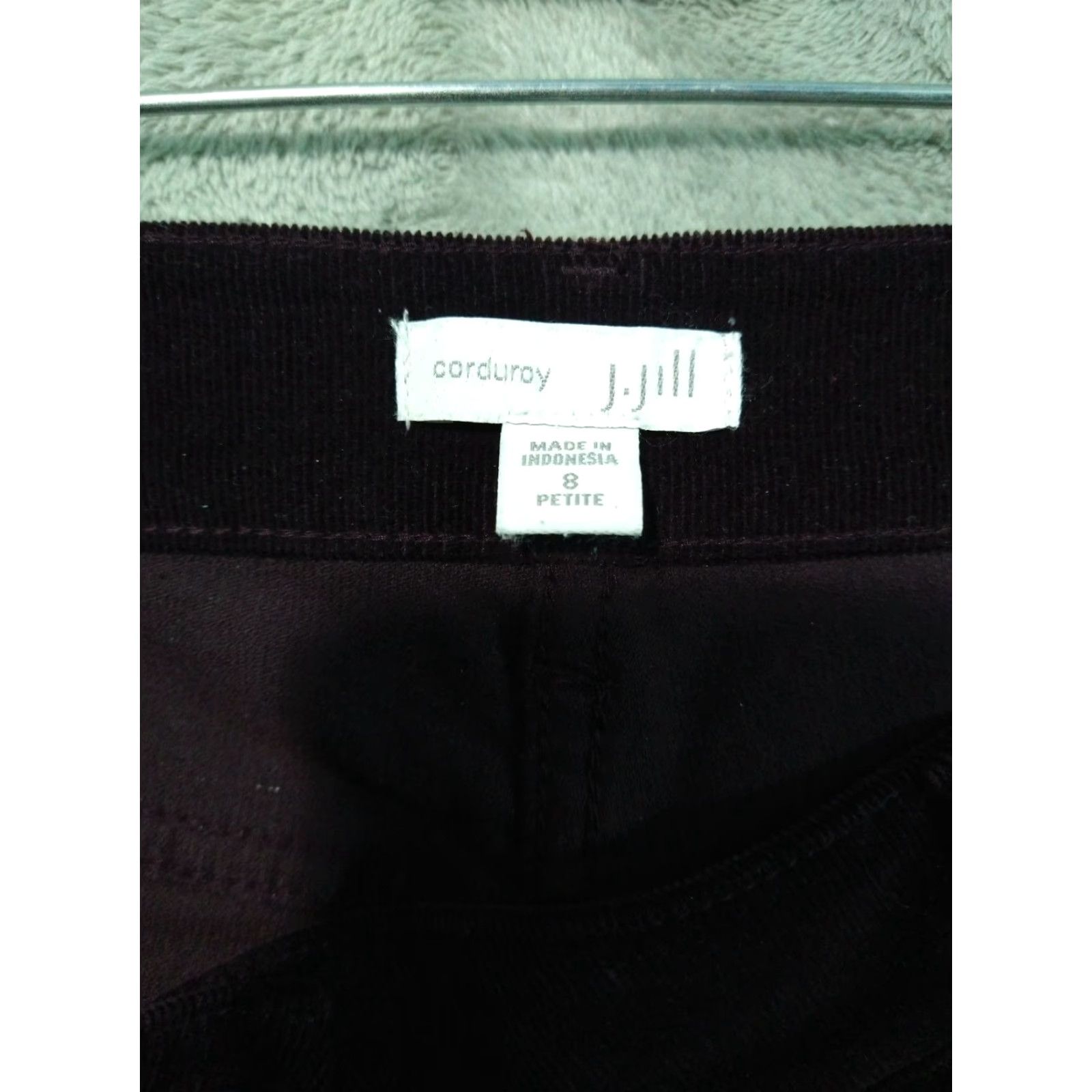 J. Jill J Jill Pants Slim Straight Leg 8P Petite Red Corduroy Mid Rise Stretch Womens Size 30" / US 8 / IT 44 - 7 Thumbnail