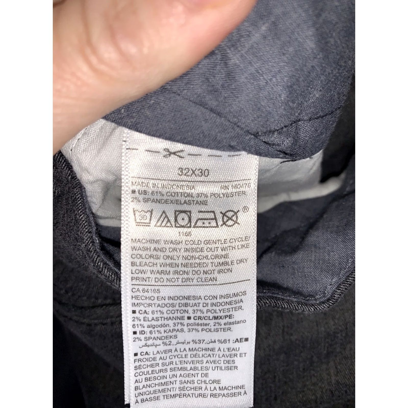 Old Navy Old Navy Mens Dress Pants Gray 32x30 Ultimate Loose Built In Flex Tapered Front Zip Pockets 30 Inseam Regular A95 Size US 32 / EU 48 - 7 Thumbnail