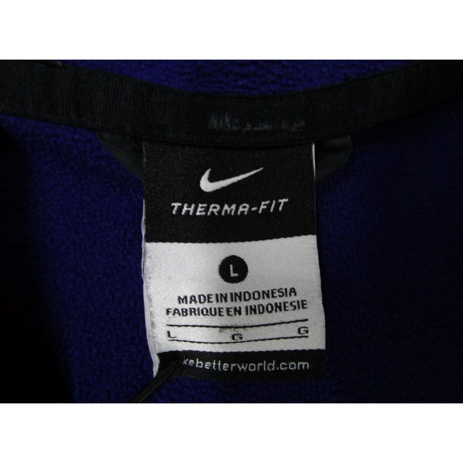 Nike Nike Therma-FIT Jacket Mens L Purple Hooded Full Zip Running 549517-547 Size US L / EU 52-54 / 3 - 3 Thumbnail