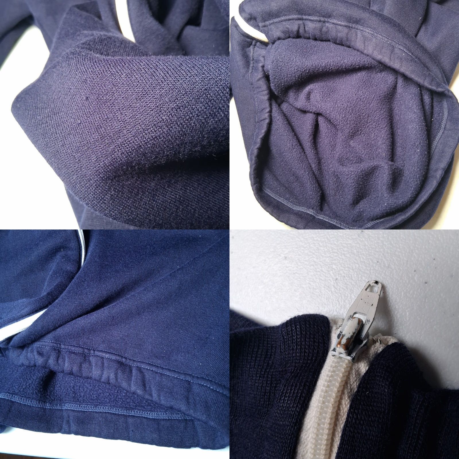 Vintage VINTAGE Track Jacket Men L Full Zip High Neck Collared Stripe Raglan Sleeve Blue-Striped Knit Athletic 1970s 1980s Streetwear Mens Size US L / EU 52-54 / 3 - 8 Thumbnail