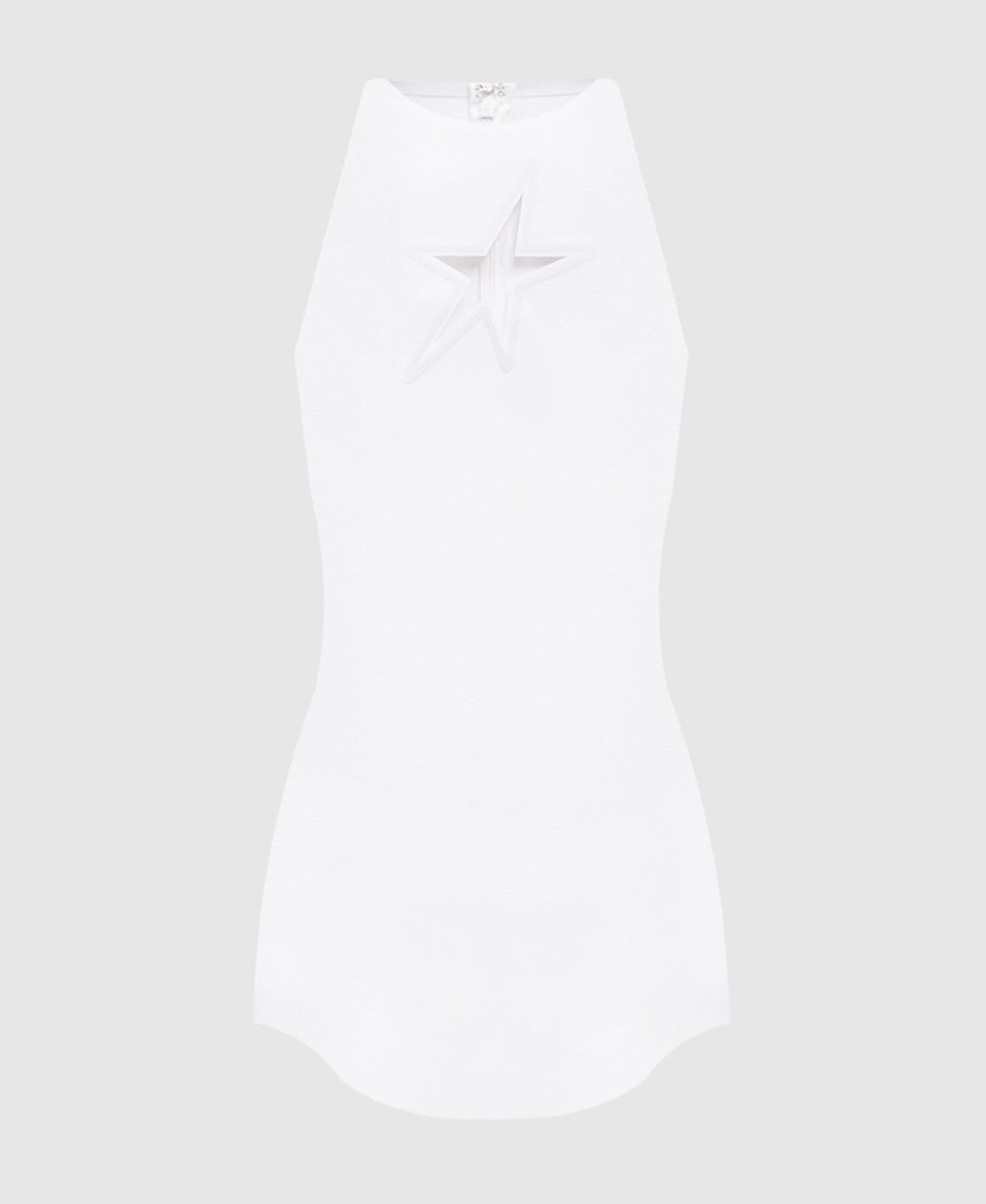 Mugler Mugler Star-Motif White Elastic Tank Top Size XS / US 0-2 / IT 36-38 - 10 Thumbnail