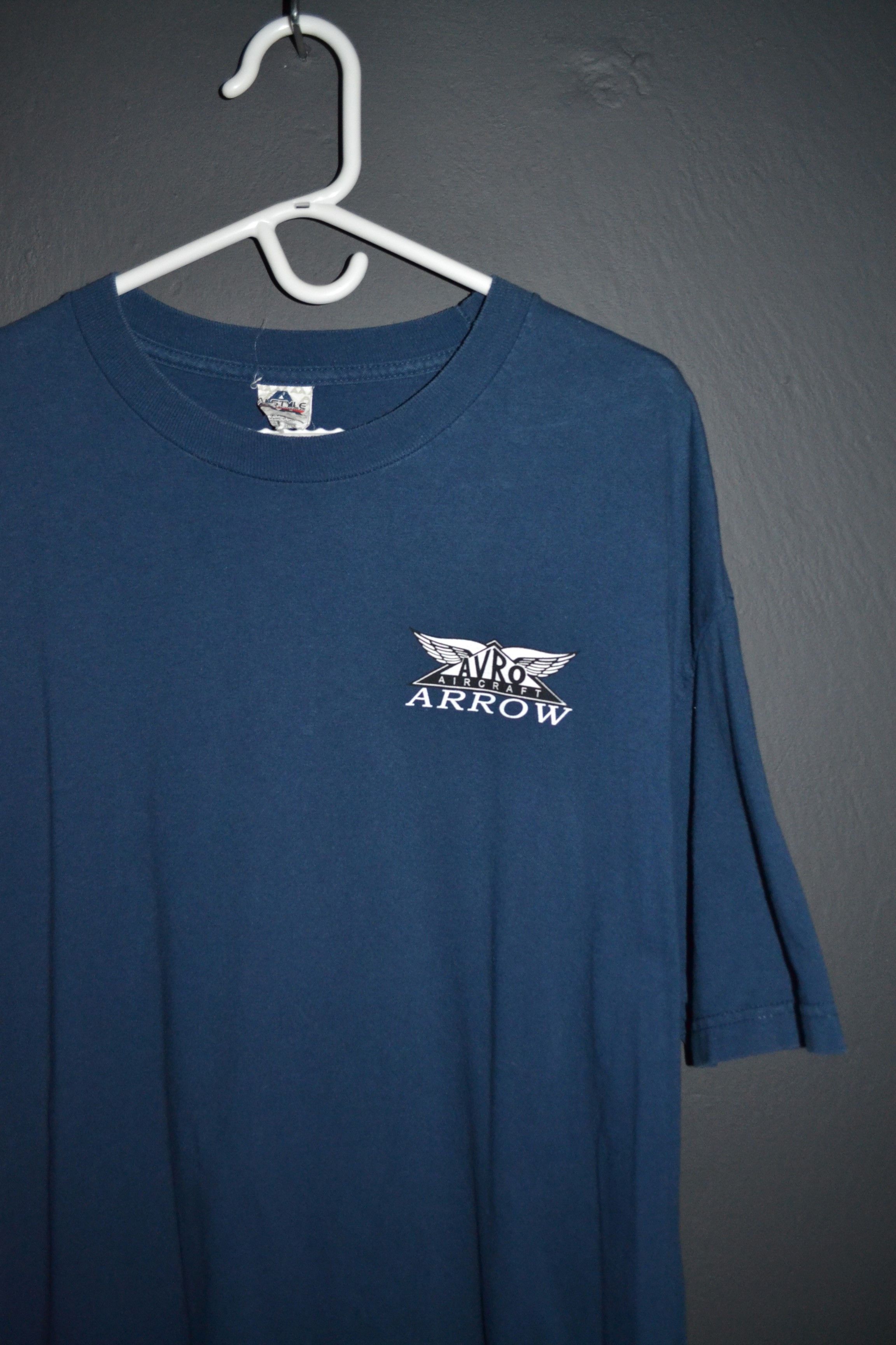 Vintage 2000s Avro Aircraft Arrow Super Sonic Jet t-shirt XL Size US XL / EU 56 / 4 - 5 Thumbnail
