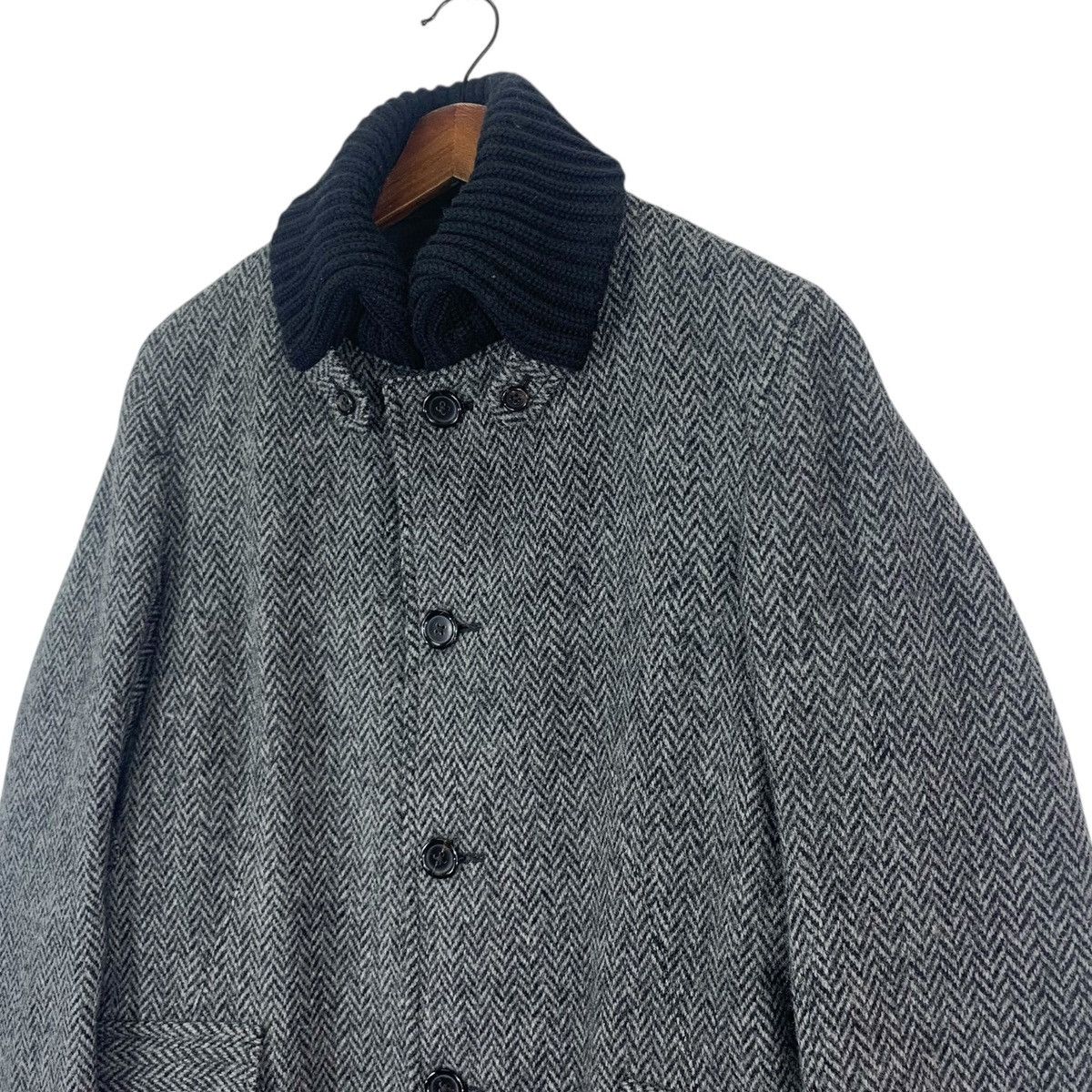 Japanese Brand Vintage Blue Work Shetland Wool Sherpa Jacket Size US M / EU 48-50 / 2 - 4 Thumbnail
