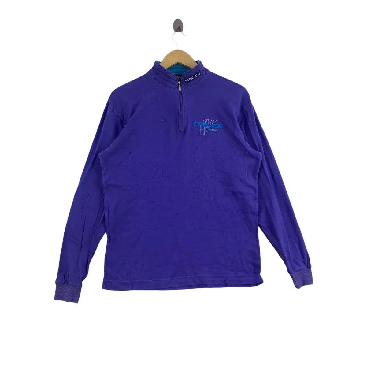 Vintage Vintage FABLICE JAPAN Half Zipper Warm Sweater Top Long Size L / US 10 / IT 46 - 1 Thumbnail
