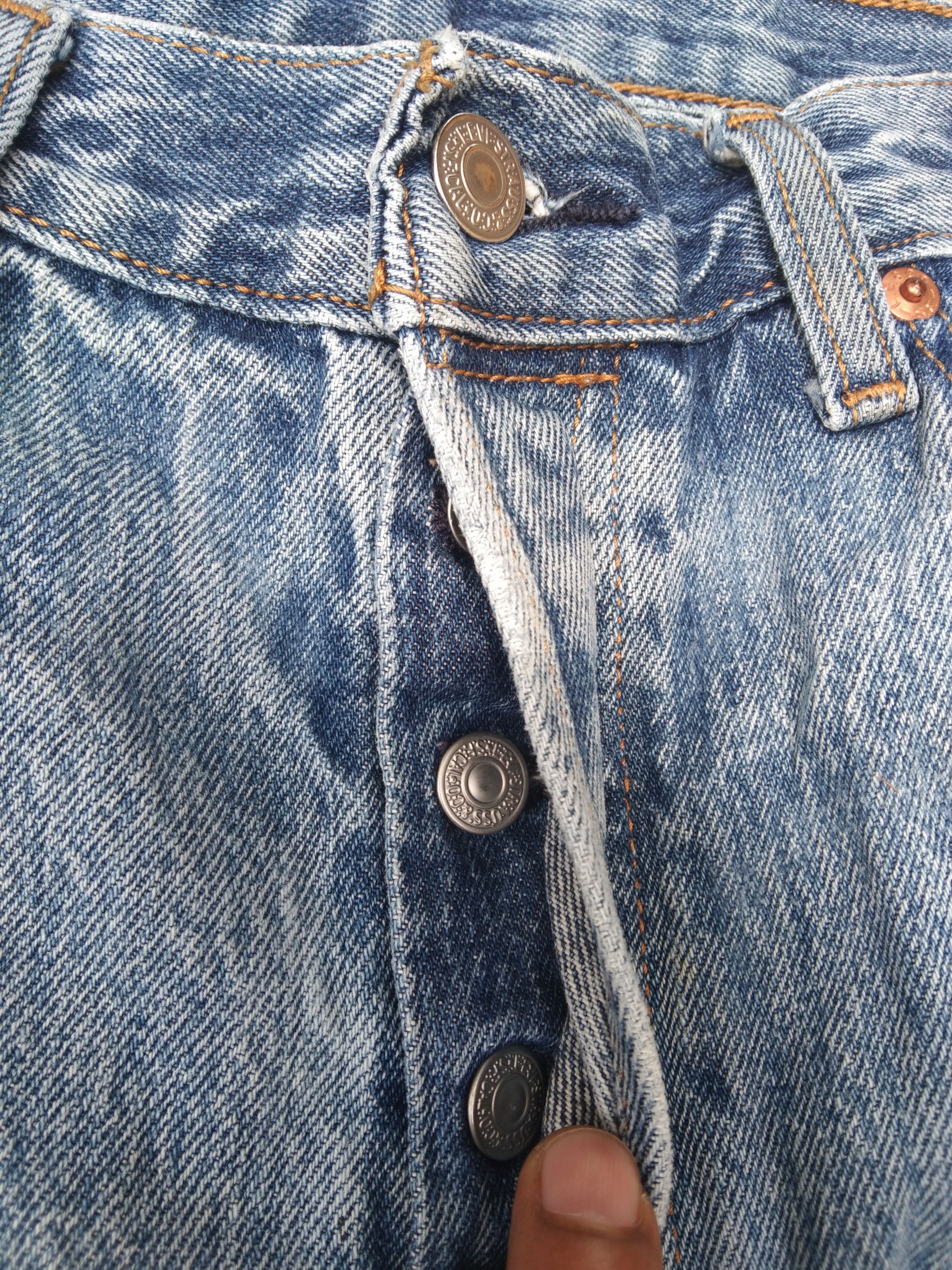 Levi's × Vintage Vintage Levis 501 Painter Distressed Jeans 30x29 Size US 30 / EU 46 - 5 Thumbnail