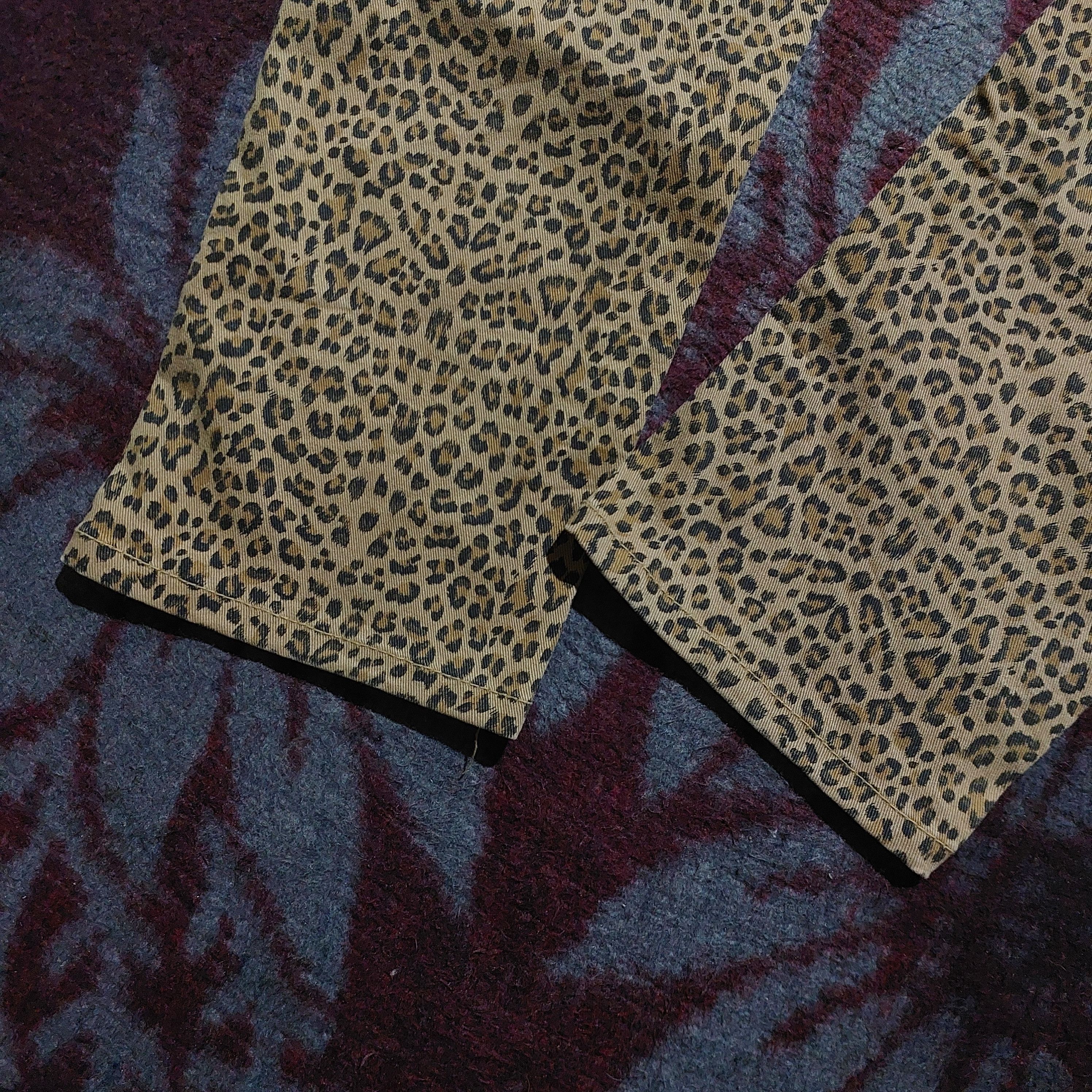 Tornado Mart lolita yoshitomo nara wing embroidery pocket jeans leopard Size US 30 / EU 46 - 6 Thumbnail