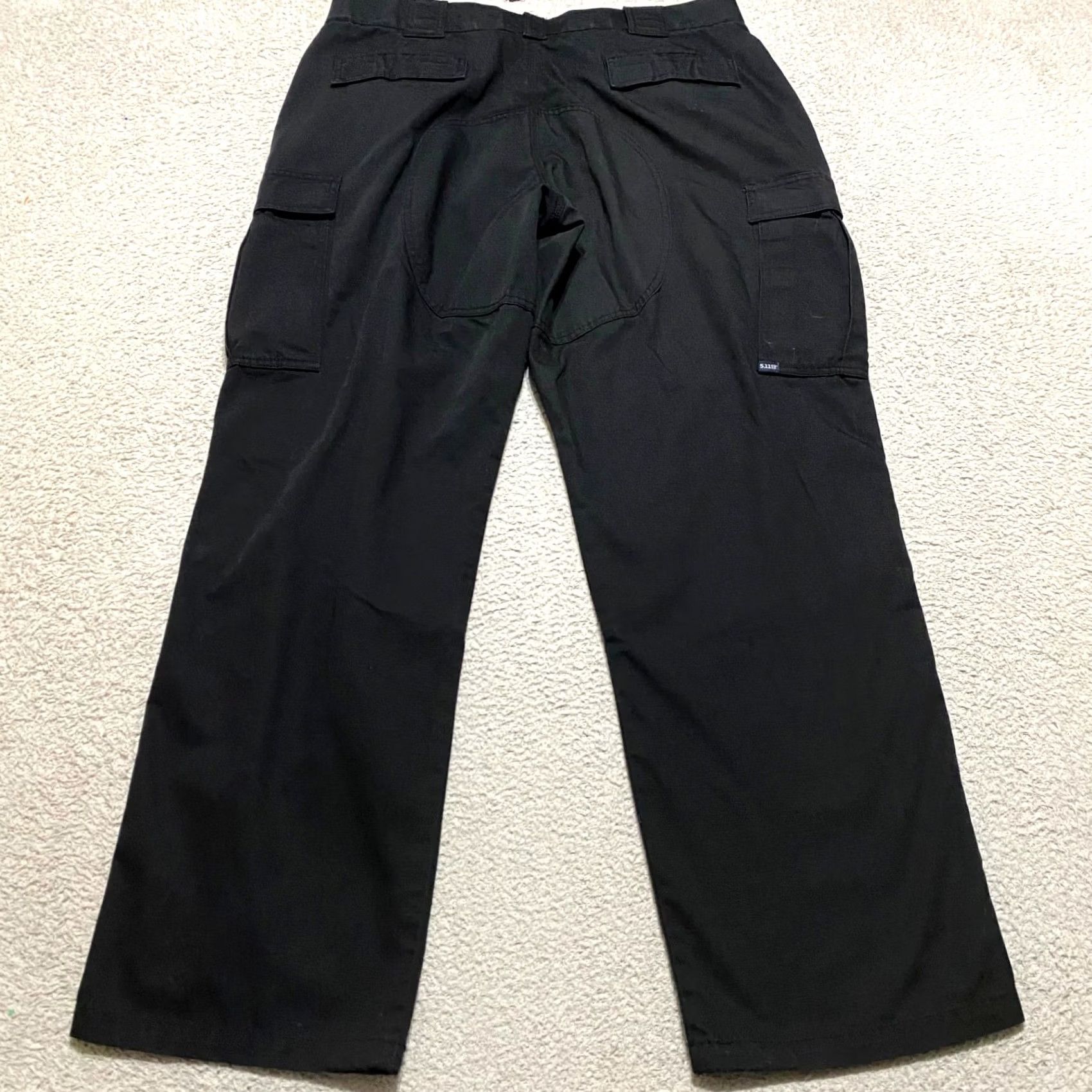 Vintage 5.11 Tactical Womens XL Pants Black Cargo Ripstop Utility Hiking Covert Ladies Regular 31in Inseam Cotton Polyester Size 40" / US 18 - 2 Thumbnail