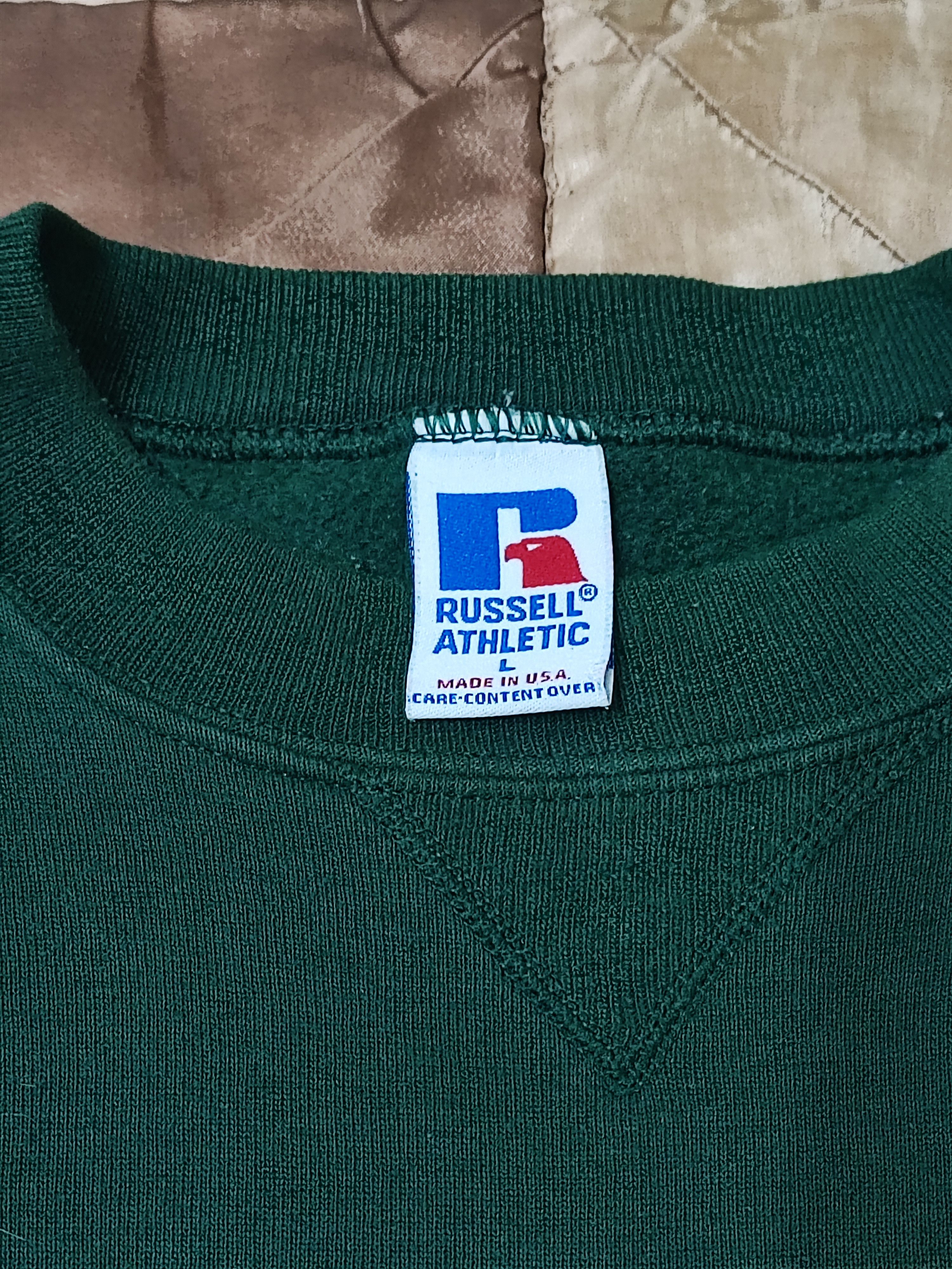 Vintage Vintage Russell Sweatshirt Crewneck Green Bay Packers Size US L / EU 52-54 / 3 - 9 Thumbnail