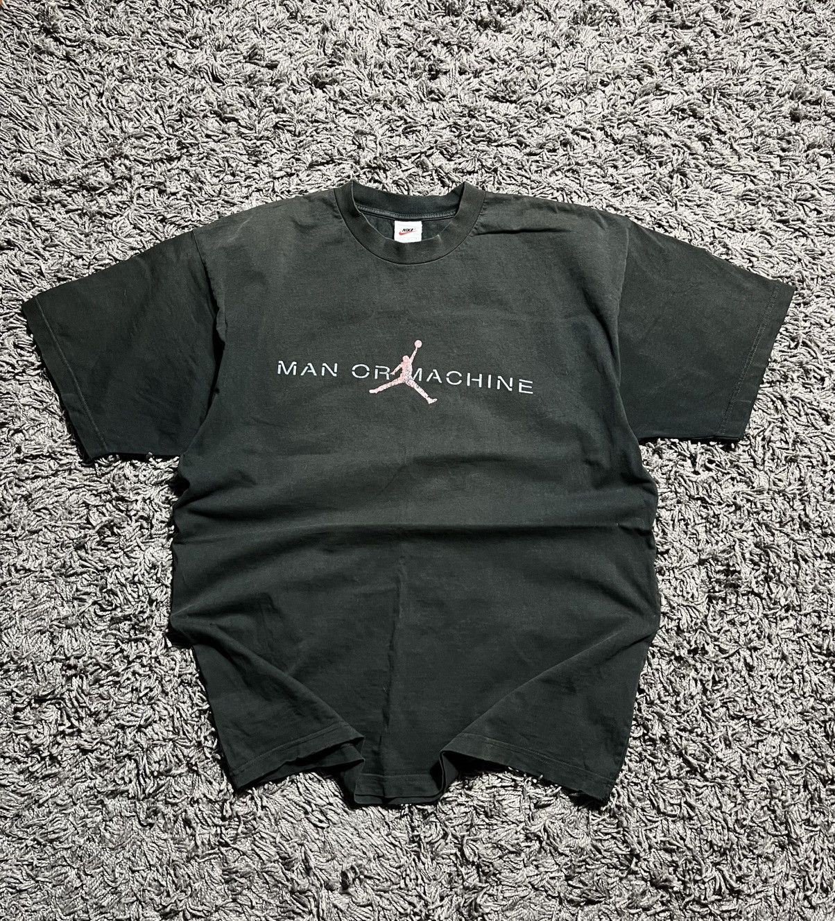 Nike NIKE “MAN OR MACHINE” JORDAN VINTAGE COTTON NBA TEE Size US L / EU 52-54 / 3 - 4 Thumbnail
