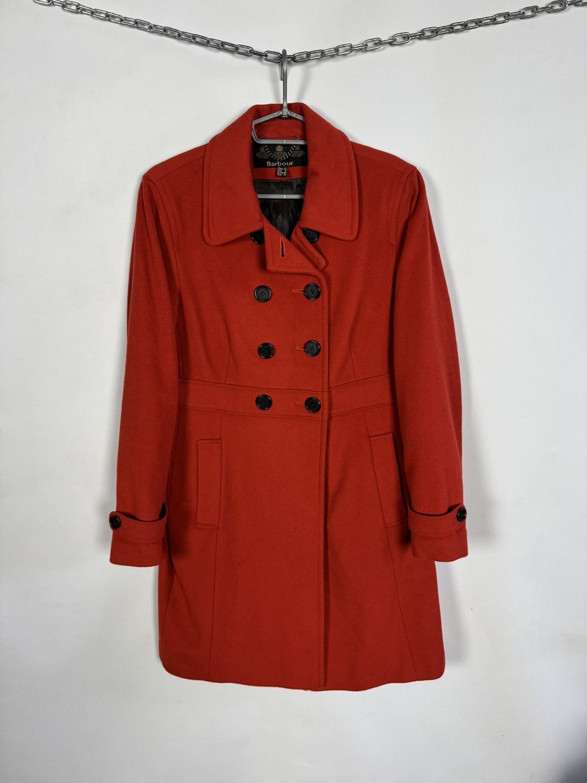 Barbour Barbour Wool Peacoat Double Breasted Classic Coat UK 12 US 8 Size M / US 6-8 / IT 42-44 - 1 Thumbnail
