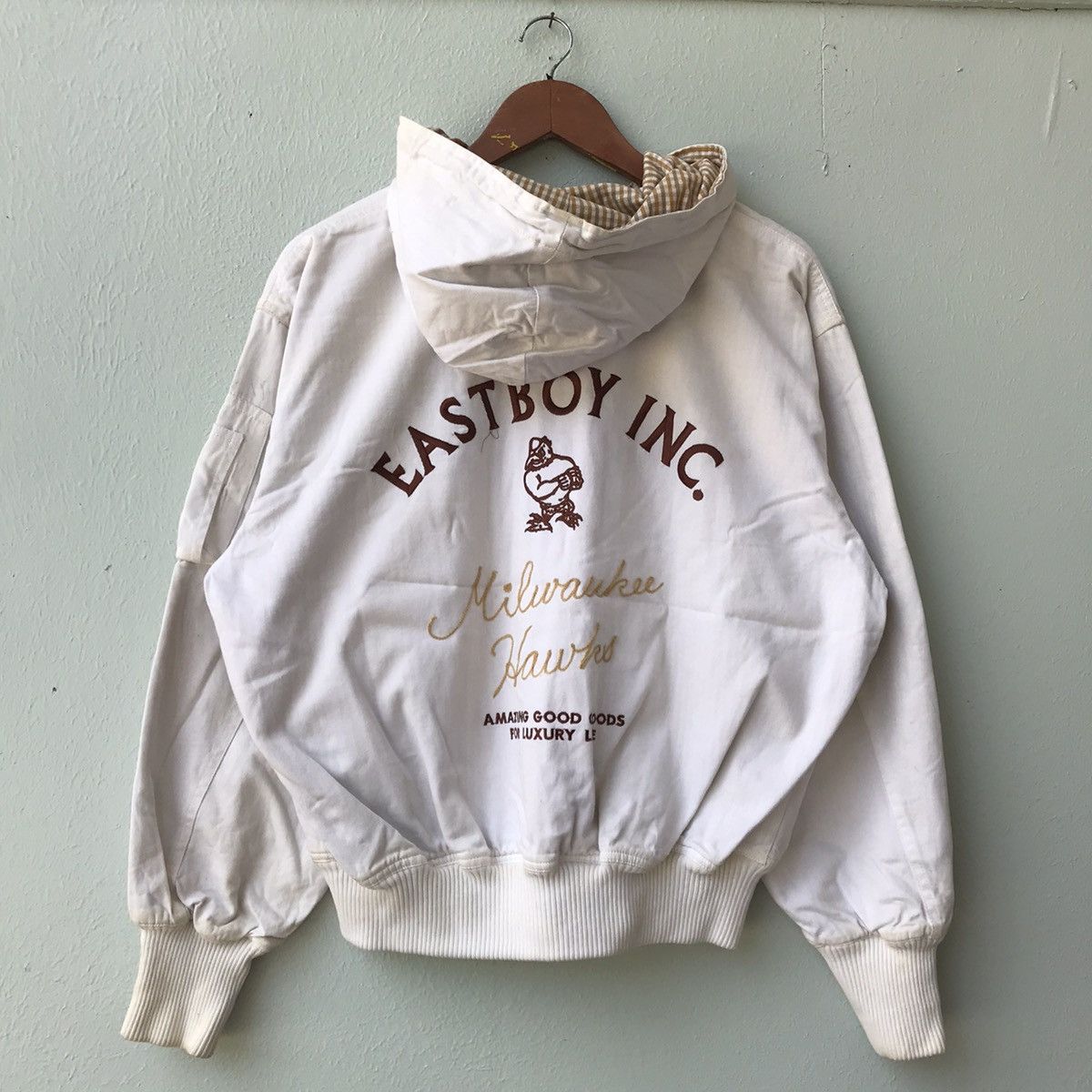 18 East East boy milwaukee hawks bomber cotton Jacket stitch Size US M / EU 48-50 / 2 - 1 Thumbnail