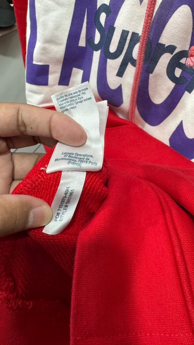 Supreme Supreme Lacoste Hoodie Size US L / EU 52-54 / 3 - 6 Thumbnail