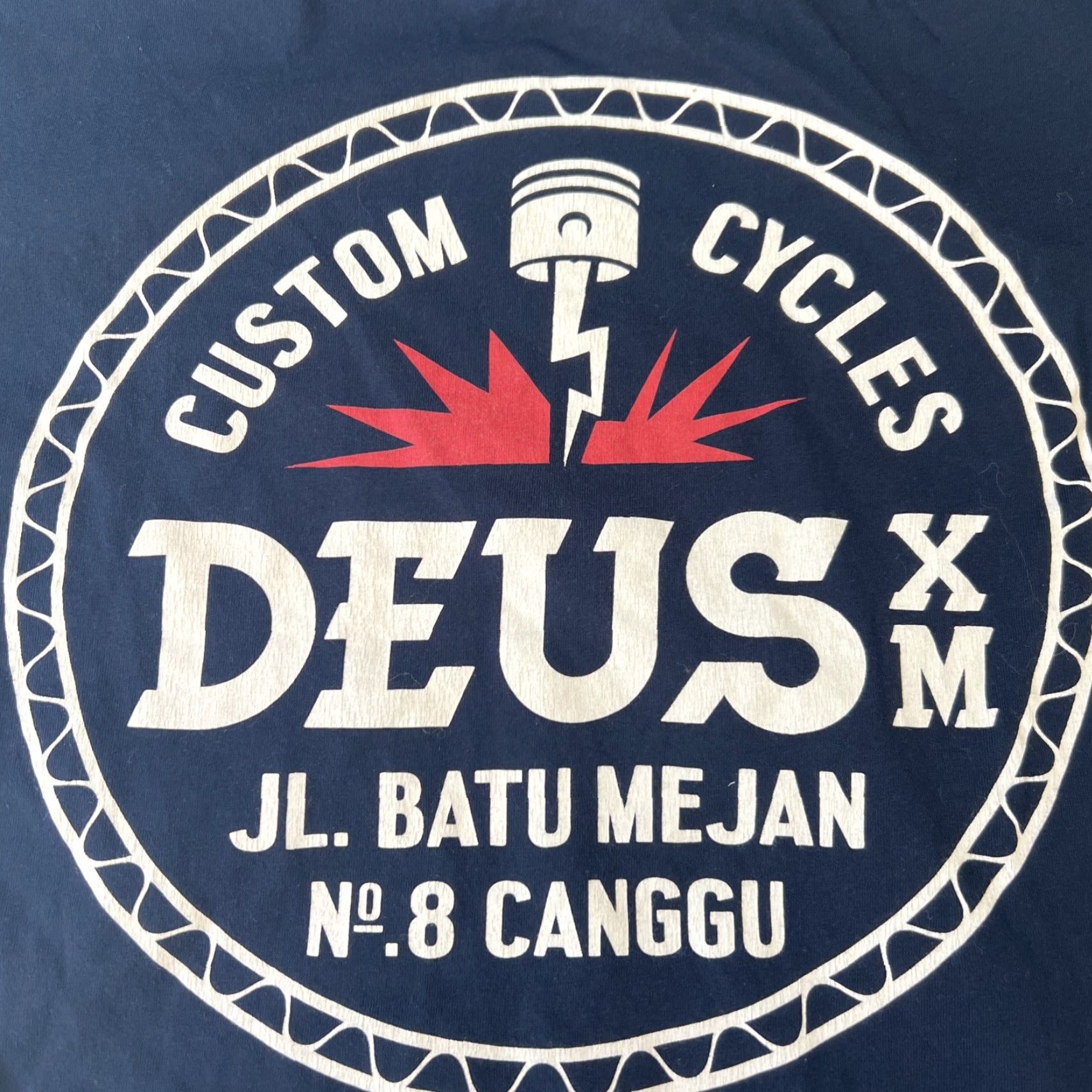 Deus Ex Machina VINTAGE Deus ex Machina Shirt Men Small Blue Cotton Canvas Graphic Print 8 Canggu Racer Limited Edition Embroidered Short Sleeve Crew Neck Size US S / EU 44-46 / 1 - 7 Thumbnail