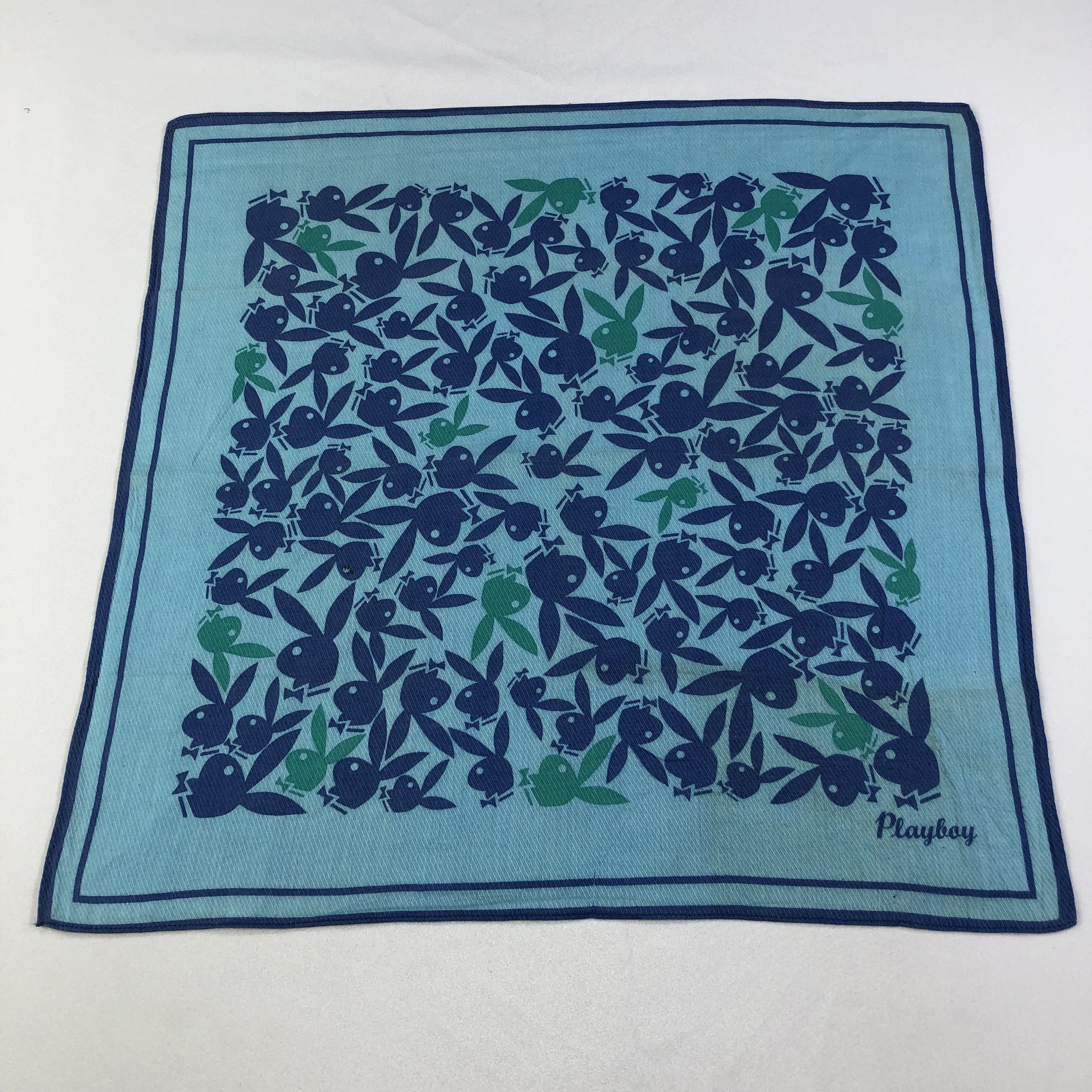 Playboy × Vintage Playboy Handkerchief Neckerchief Bandana H1681 Size ONE SIZE - 2 Thumbnail