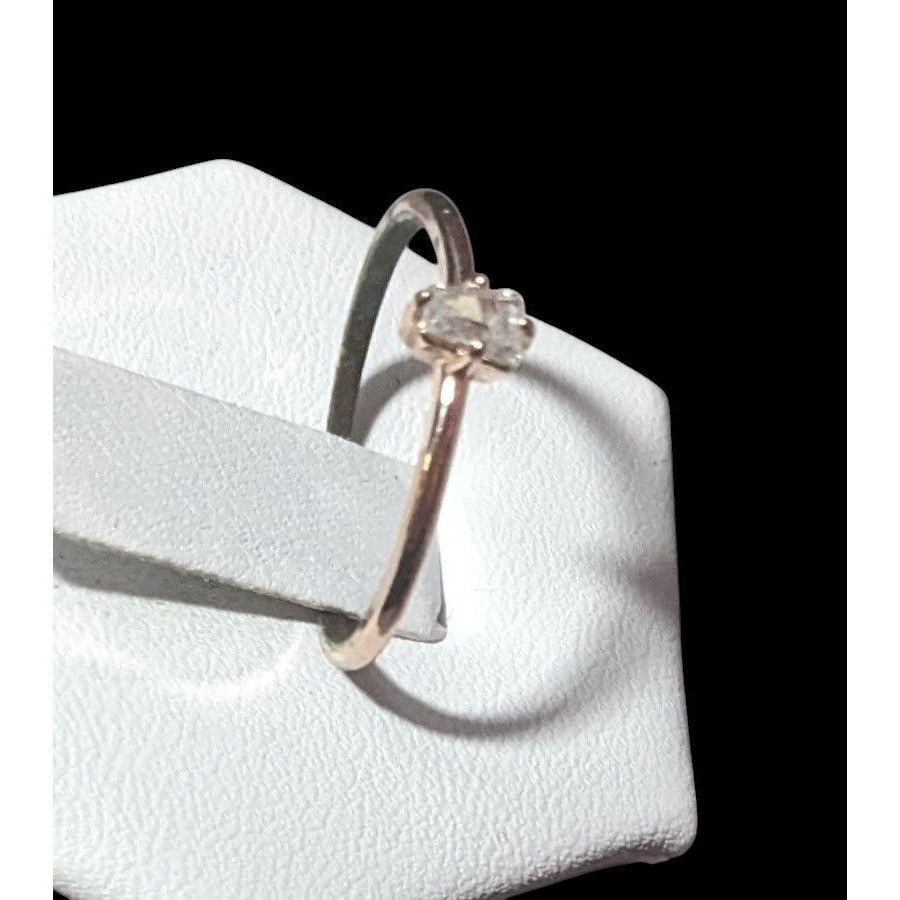 Other Minimalist Rose Gold Cubic Zirconia Ring Size 6 3/4 Size ONE SIZE - 2 Thumbnail