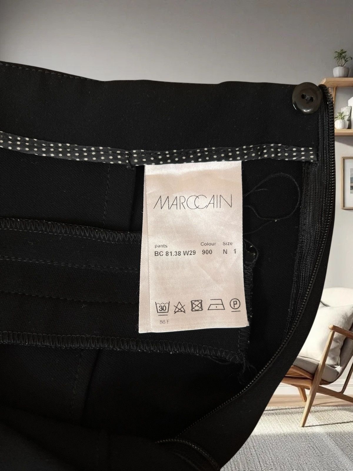 Other Marc Cain black pants size XS / N1 Size 24" / US 00 / IT 34 - 6 Thumbnail