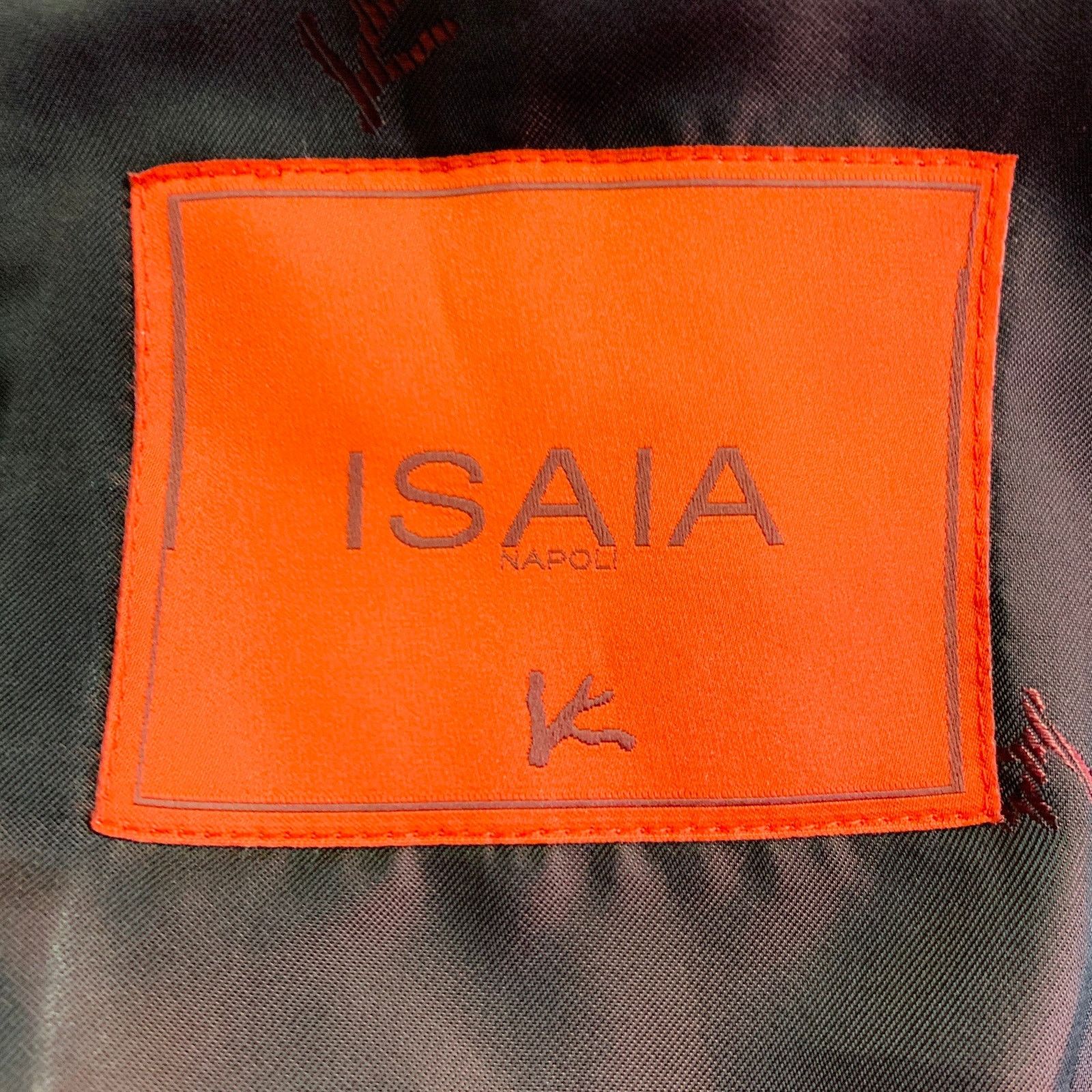 Isaia ISAIA Size 40 Green Navy Plaid Wool Peak Lapel Sport Coat Size 40R - 6 Thumbnail
