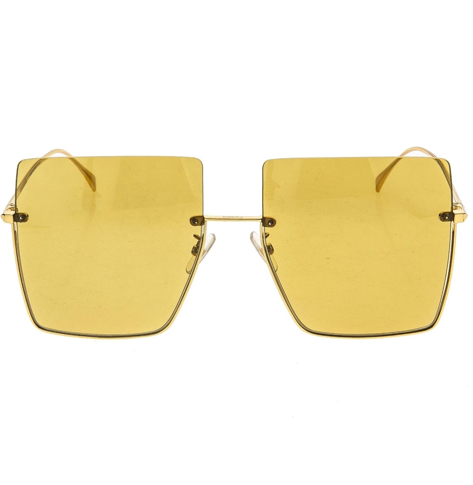 Fendi FENDI FF0401S PROMENEYE 0401 Yellow Retro Sunglasses Size ONE SIZE - 6 Thumbnail