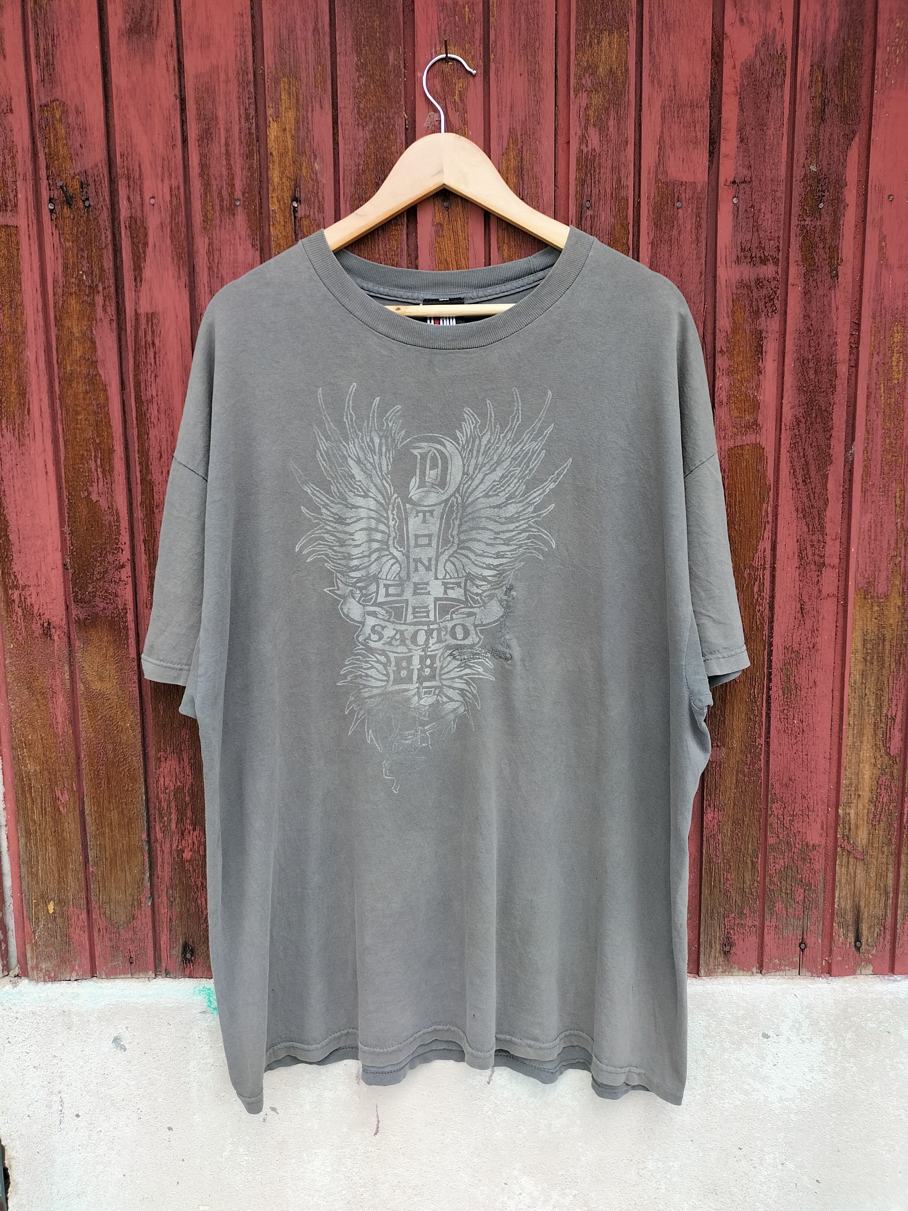 image of Affliction x Band Tees Vintage Deftones Sacto 88 in Grey, Men's (Size 2XL)