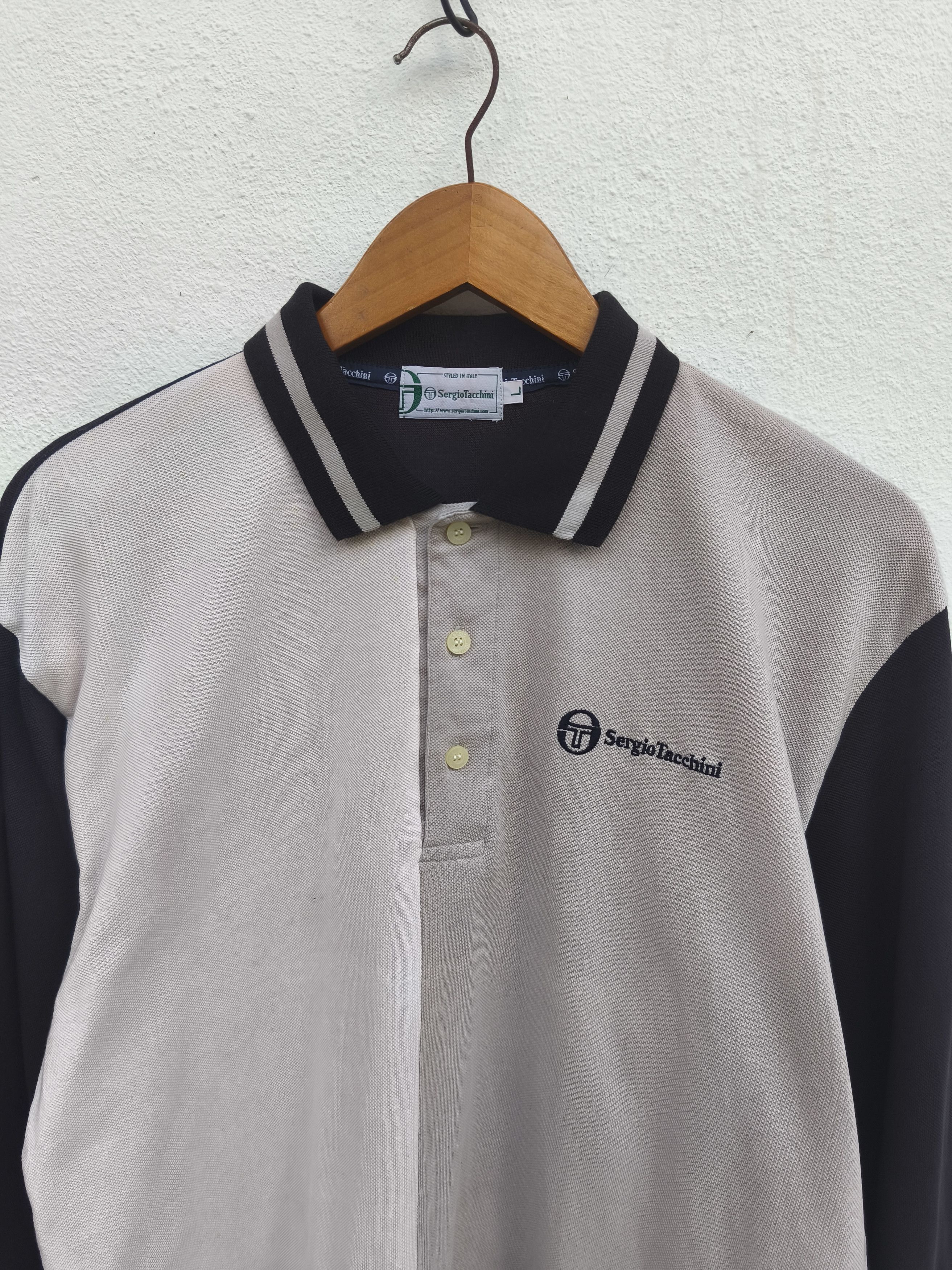 Vintage Sergio Tacchini polo shirt long sleeve polo golf
