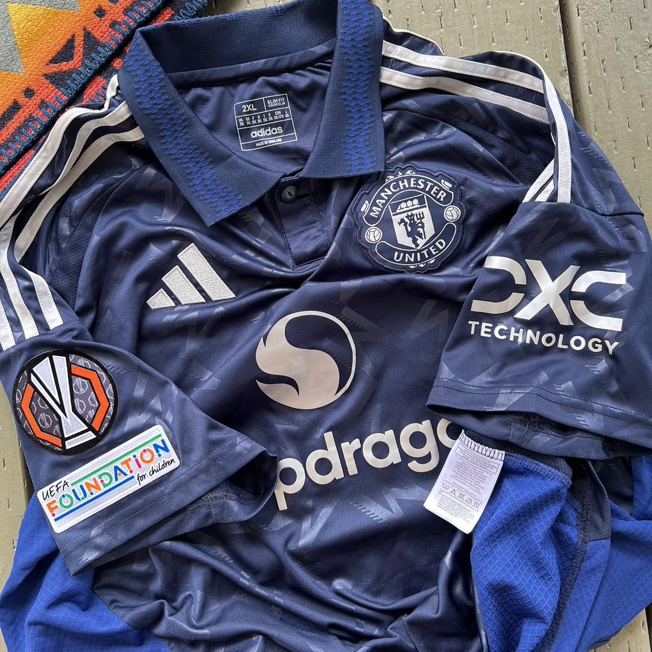 Adidas Manchester United Adidas 2024/25 AWAY jersey GARNACHO 17 Size US XXL / EU 58 / 5 - 6 Thumbnail