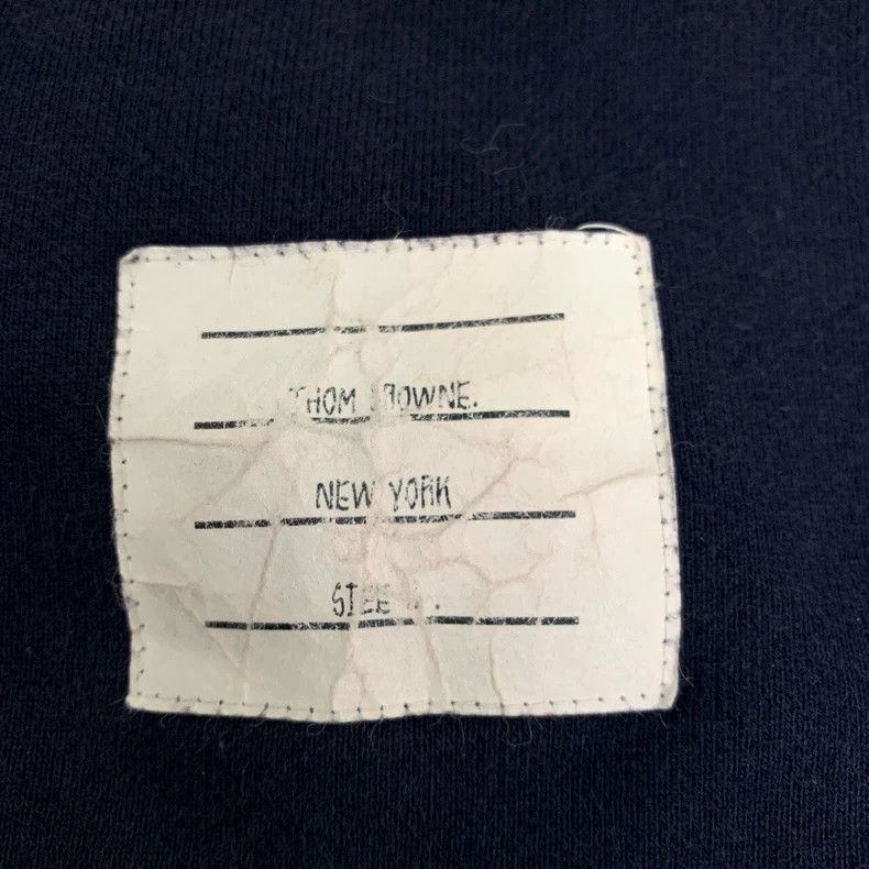 Thom Browne Thom Browne Size 0 Classic four-bar dark blue cotton sport Size US 30 / EU 46 - 5 Thumbnail
