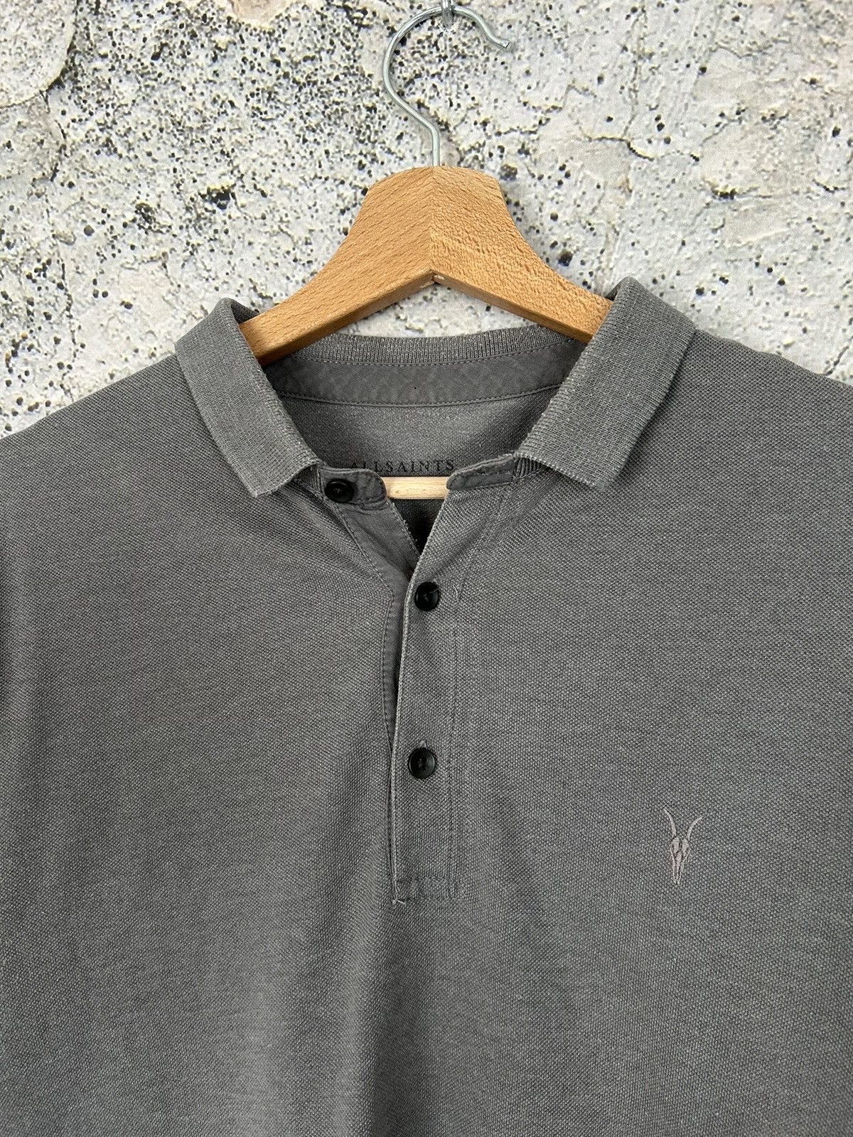 Allsaints Allsaints Longsleeve Polo Elegant Designer Rare Hype Size US M / EU 48-50 / 2 - 3 Thumbnail