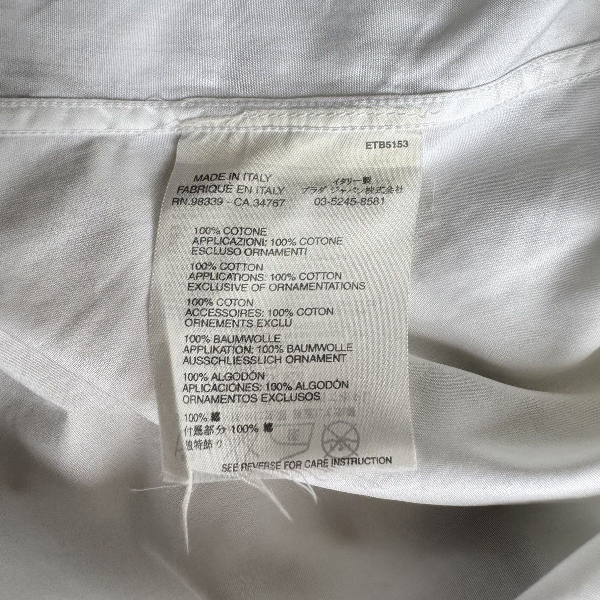 Miu Miu Miu Miu SS2005 White Shiva Embellished Shirt Size US S / EU 44-46 / 1 - 8 Thumbnail