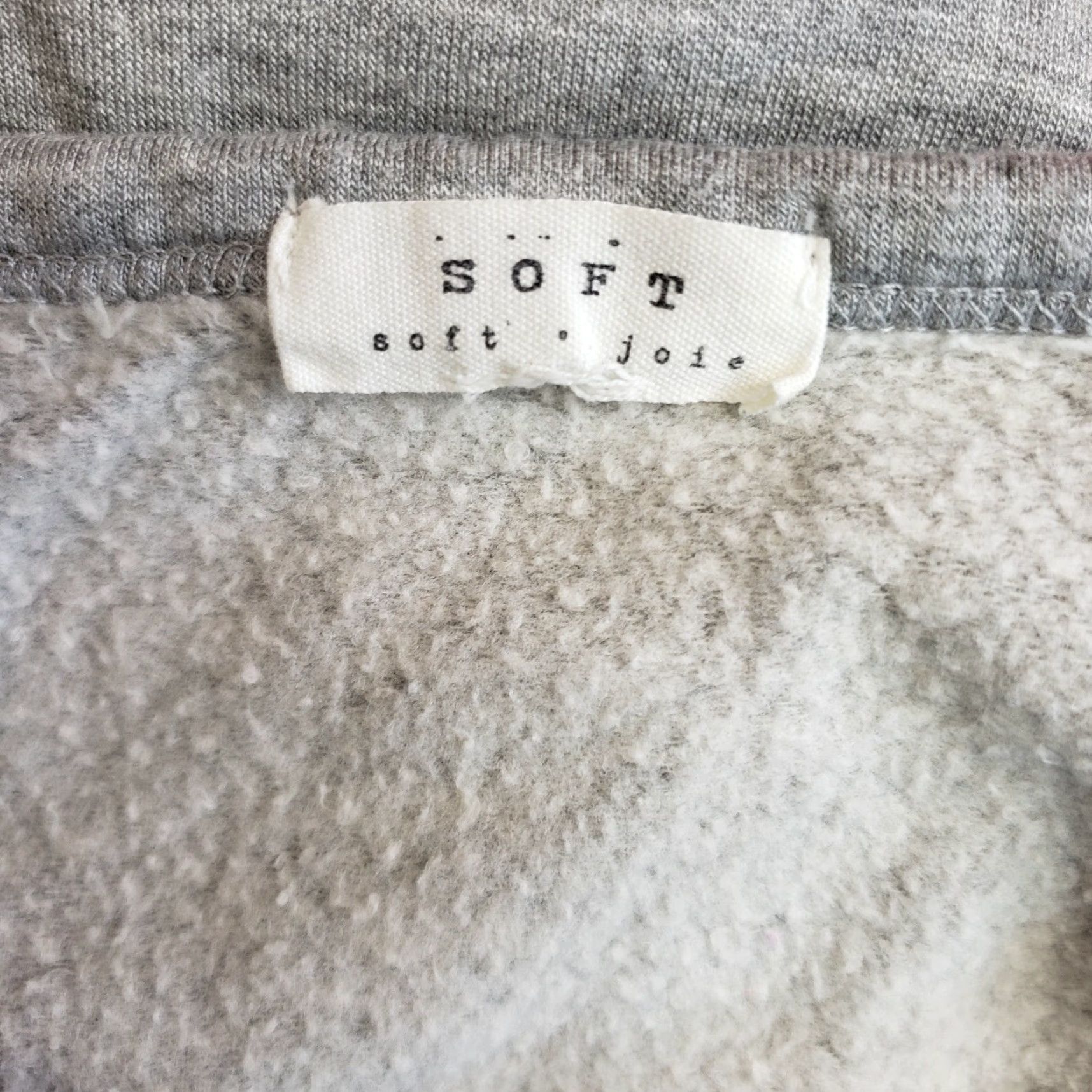 Joie Soft Joie Womens Embellished Top Blouse Long Sleeve Gray Sz L Modal Blend Vintage No Size L / US 10 / IT 46 - 5 Thumbnail