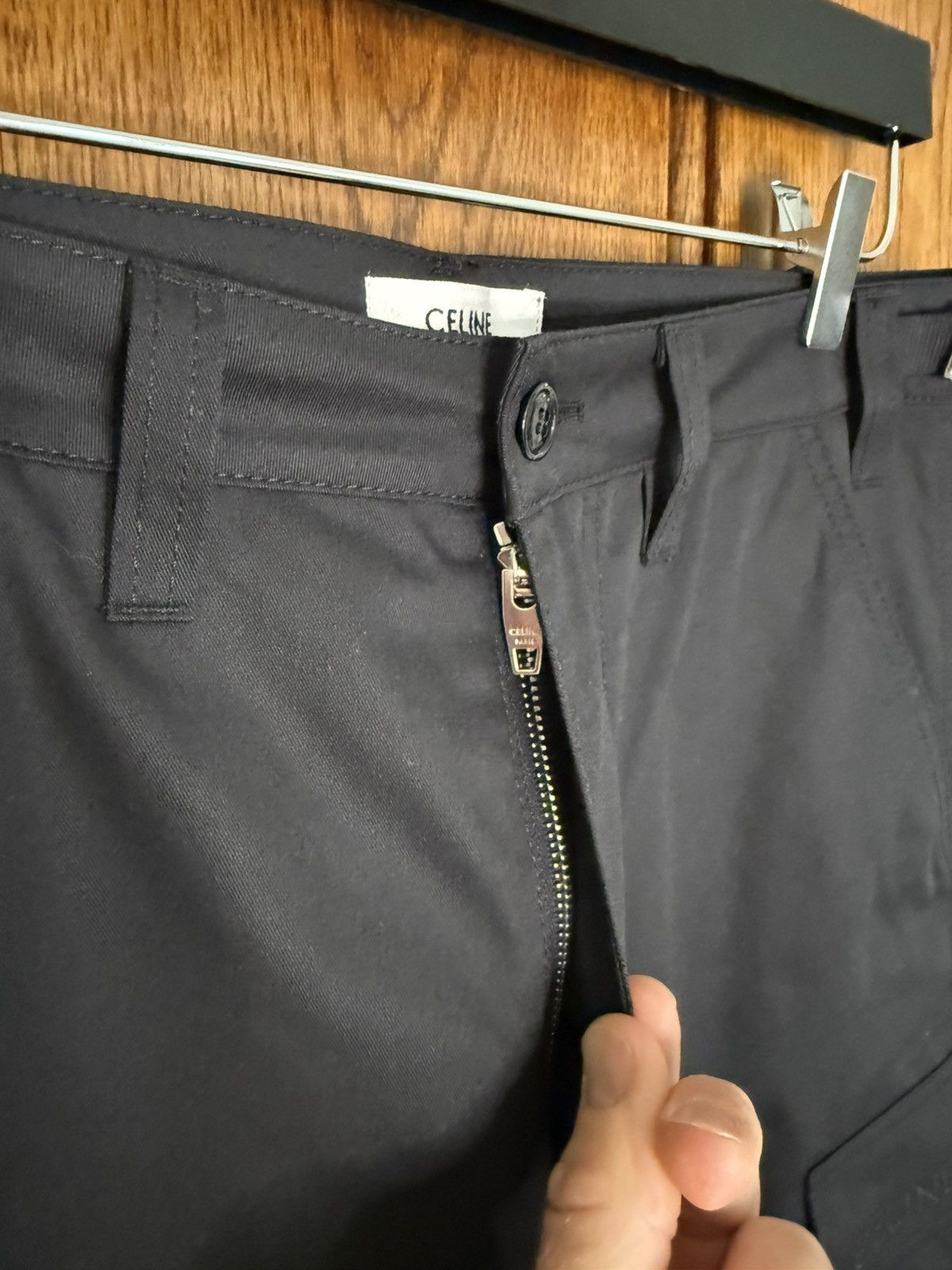 Celine $1.5k Celine logo black cargo pants jeans Hedi Slimane 48 Size US 32 / EU 48 - 18 Thumbnail