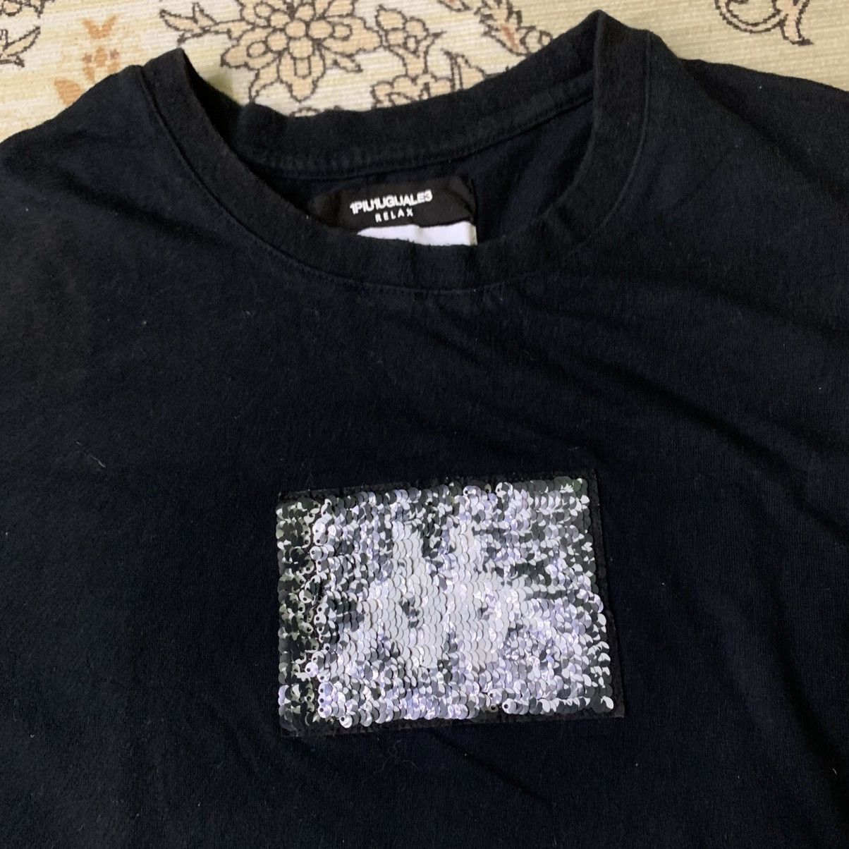 Designer RARE 1PIU1UGUALE3 RELAX ❌ KAPPA BIG LOGO T-SHIRT BLACK Size US M / EU 48-50 / 2 - 3 Thumbnail