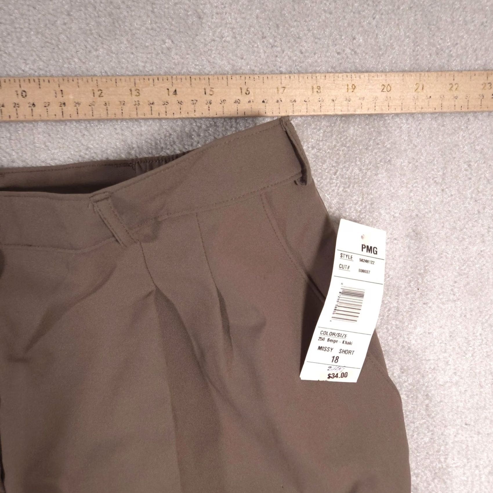 Vintage Studio Works Pants Womens 18 Beige Pleated Tapered Elastic Waist Dress Slacks Size 40" / US 18 - 5 Thumbnail