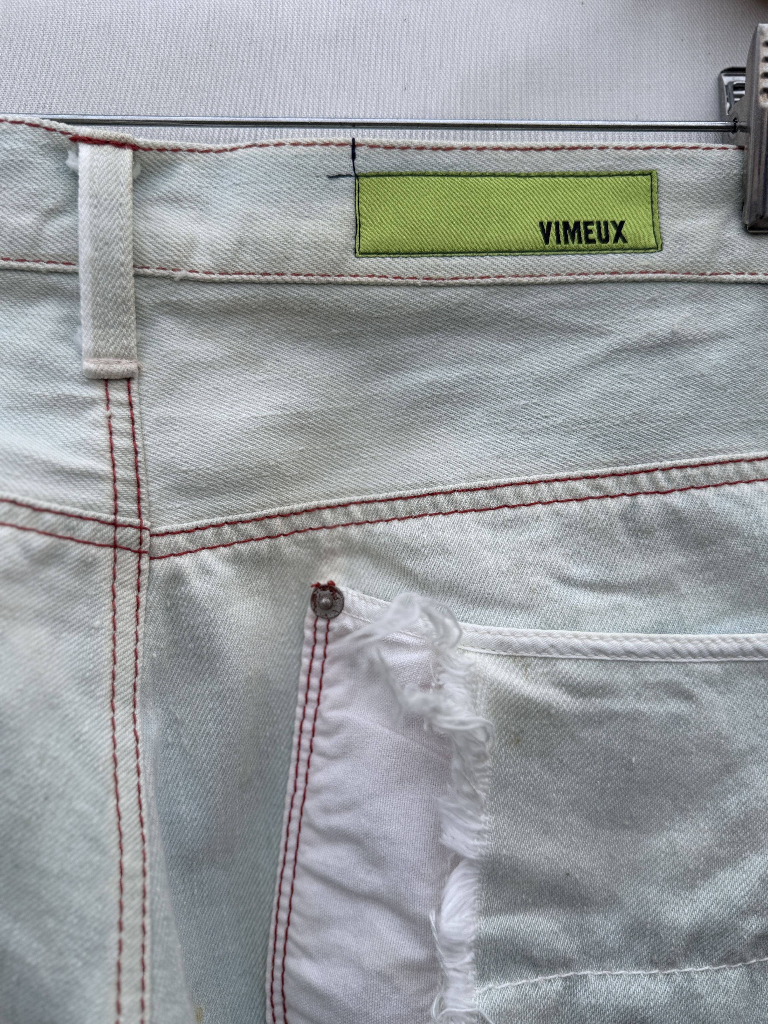 Other Vimeux Bleached Double Front Jeans Size US 34 / EU 50 - 10 Thumbnail
