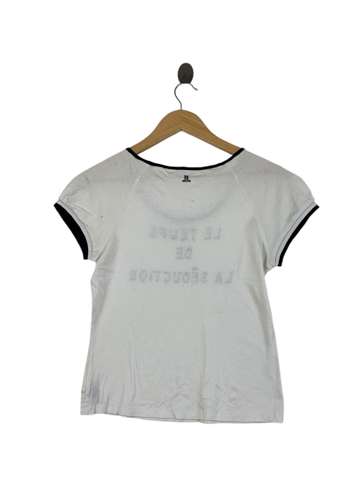 Lanvin Vintage LANVIN PARIS COLLECTION Le Temps Tee Shirt Top Size XS / US 0-2 / IT 36-38 - 4 Thumbnail