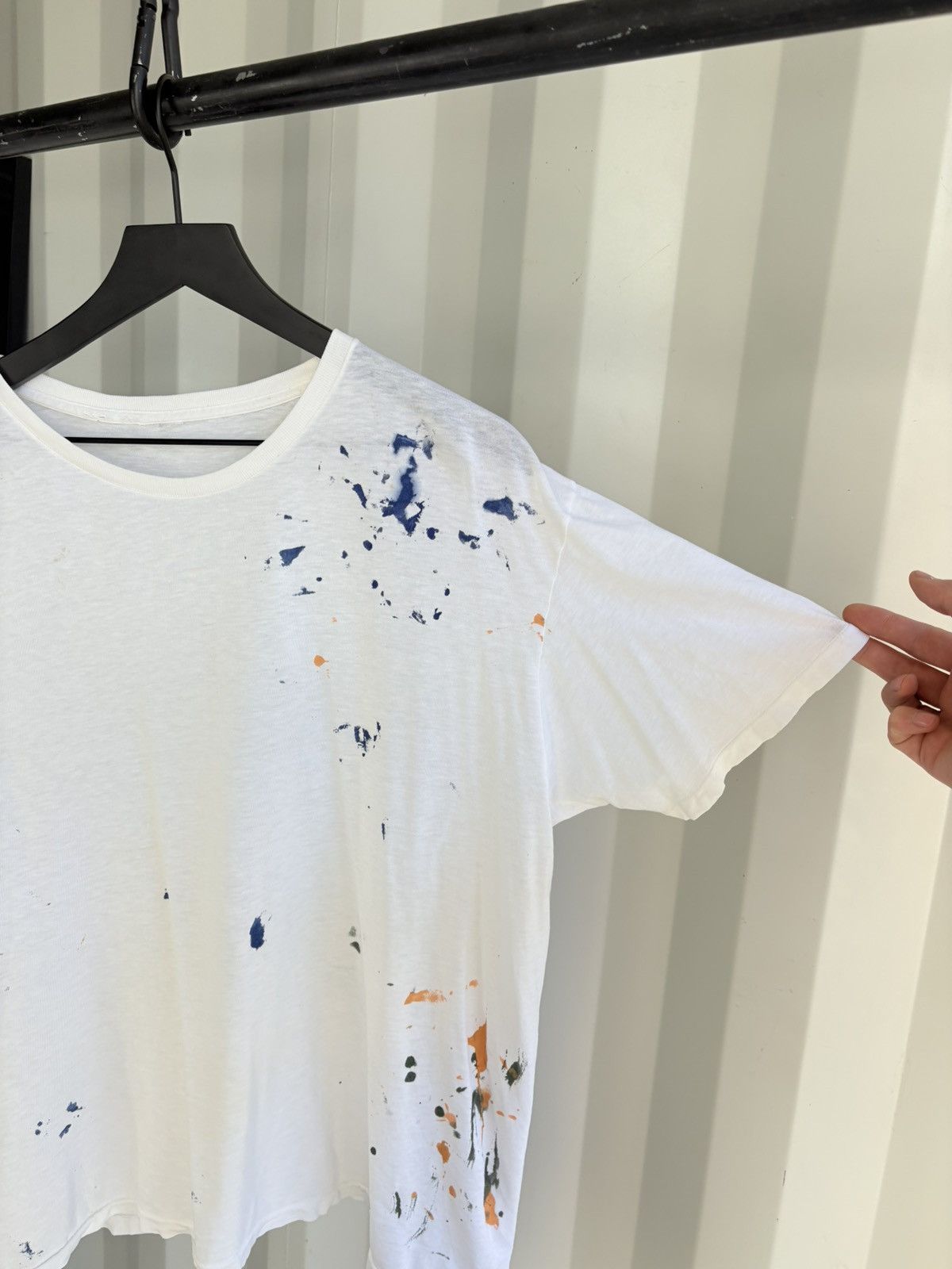 Vintage Thrashed Faded Painter Shirt Distressed boxy ERD Grunge Size US XL / EU 56 / 4 - 2 Thumbnail
