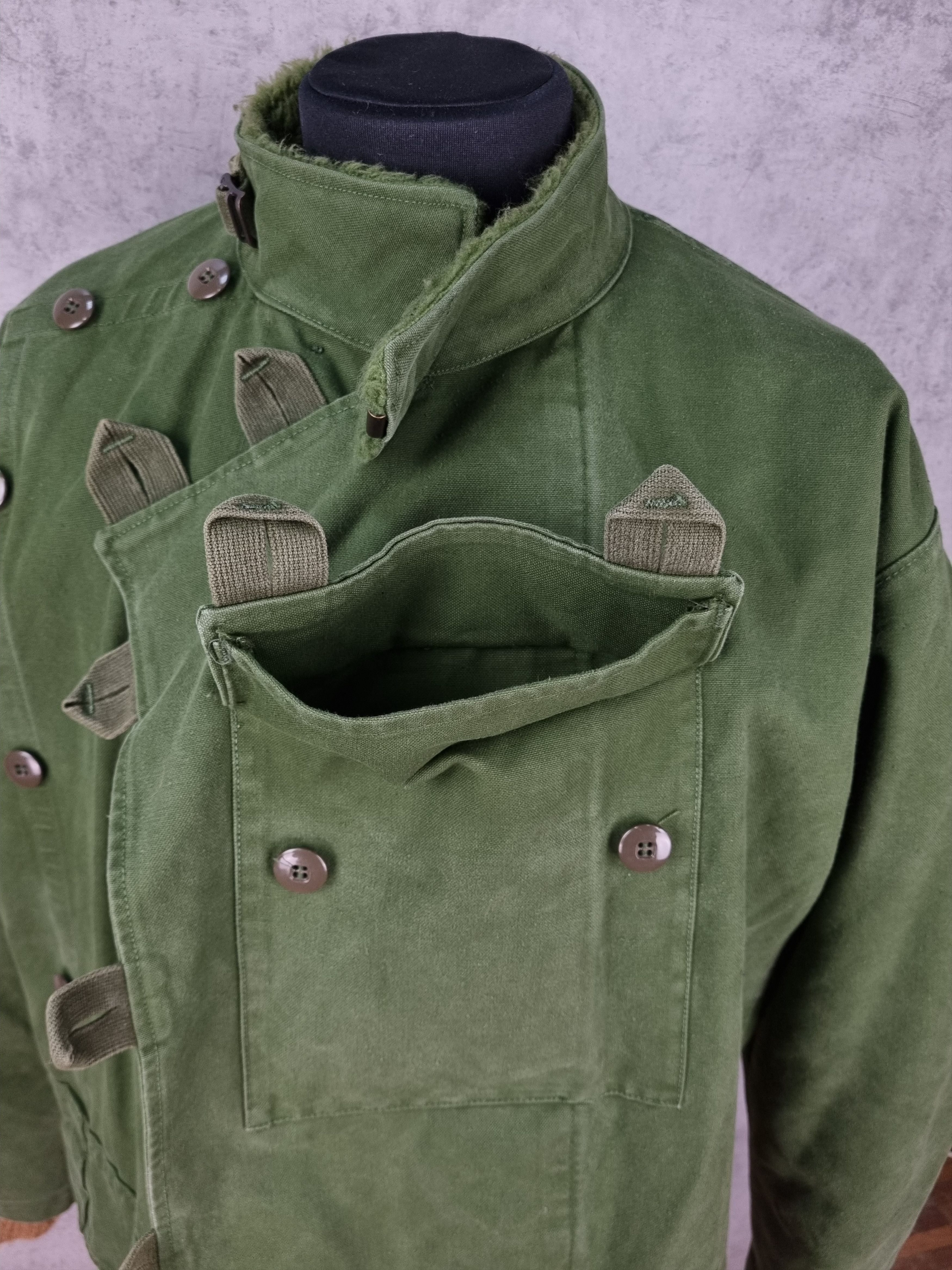 Vintage Rare 60s Authentic Swedish Army Motorcycle Jacket Size US L / EU 52-54 / 3 - 17 Thumbnail