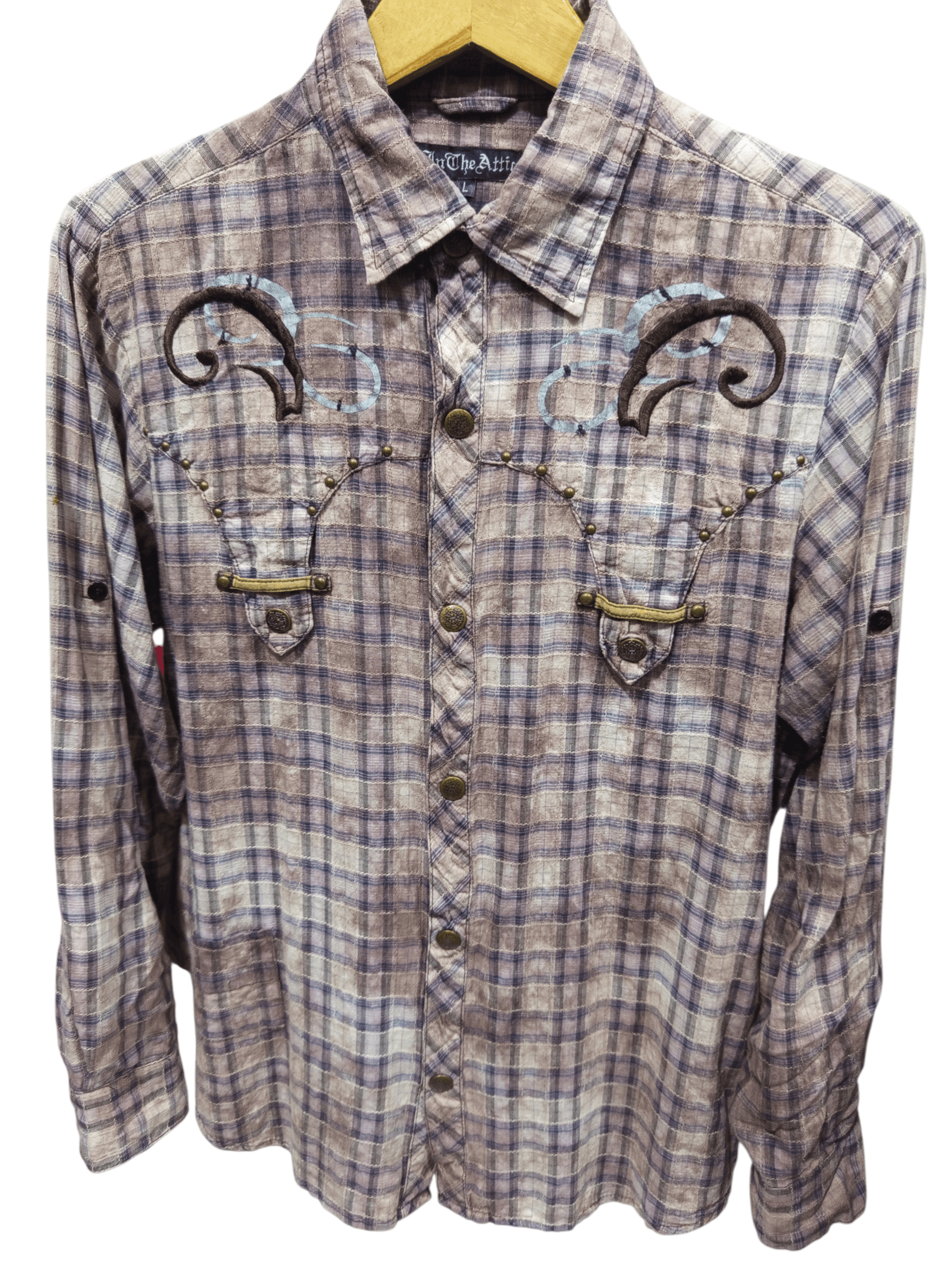 In The Attic In The Attic Western Plaid Snap Shirt Size US L / EU 52-54 / 3 - 1 Thumbnail