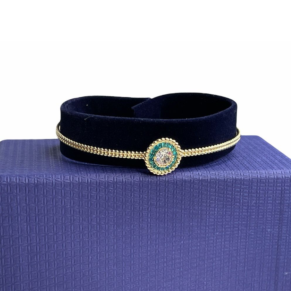 Swarovski Swarovski Brazalete Crystal Oxygen Gold Bracelet Size ONE SIZE - 1 Thumbnail