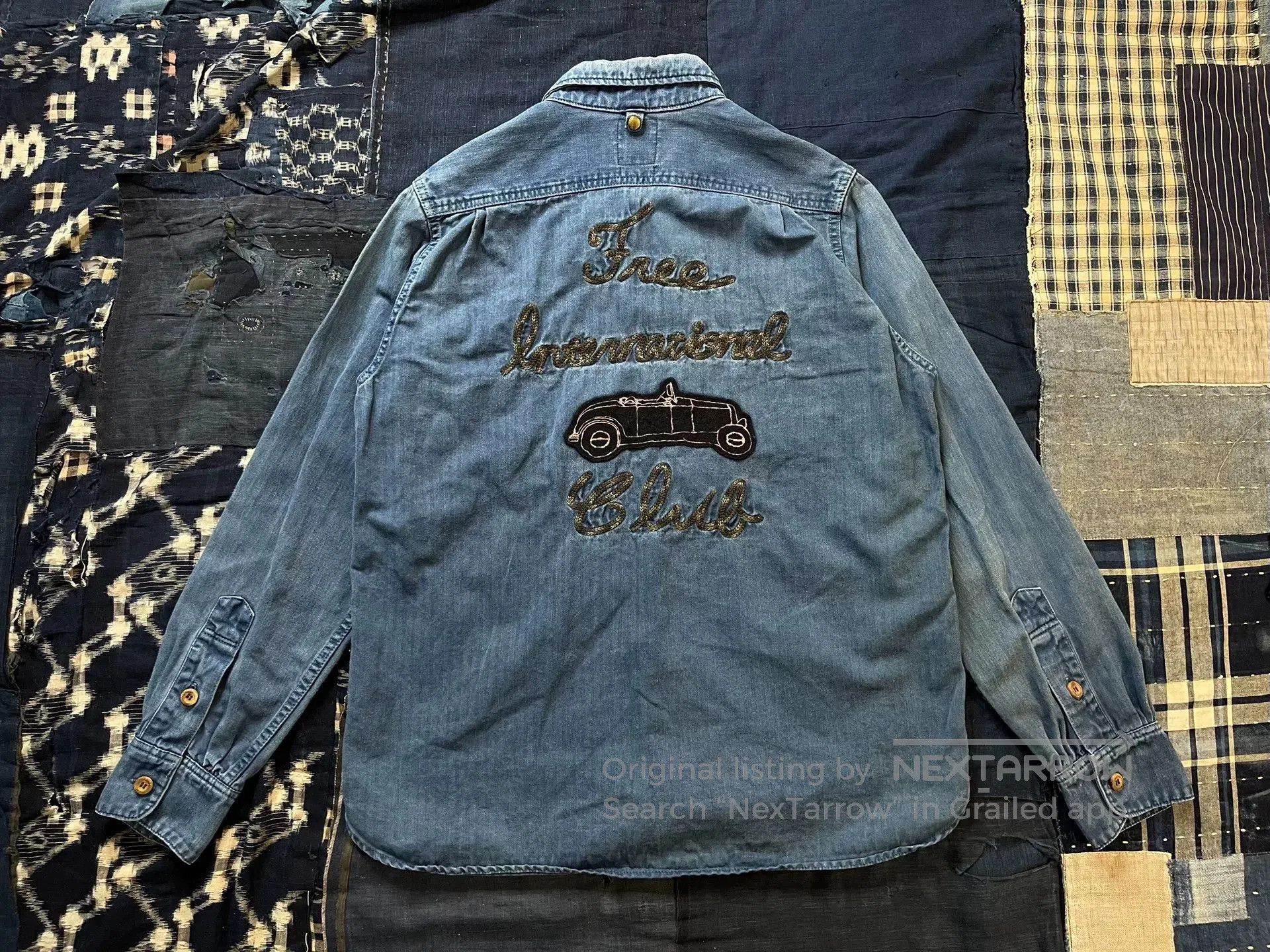 Visvim Visvim Denim Embroidered Shirt. Size US M / EU 48-50 / 2 - 1 Thumbnail
