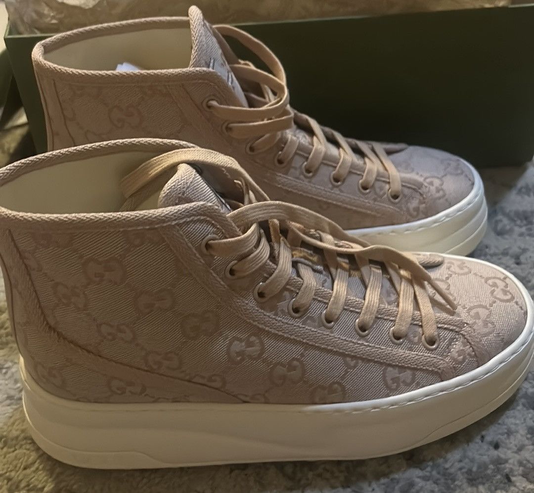 Gucci Gucci GG High Top Sneaker Rose Size US 9.5 / IT 39.5 - 4 Thumbnail
