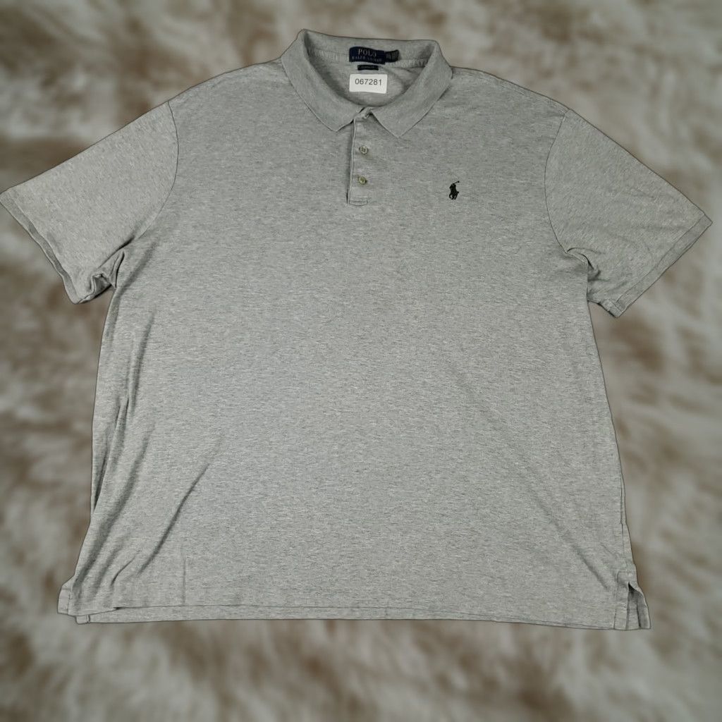 Ralph Lauren Ralph Lauren Polo Shirt Mens 2XL Gray Classic Fit Pony Short Sleeve Shirt Size US XXL / EU 58 / 5 - 1 Thumbnail
