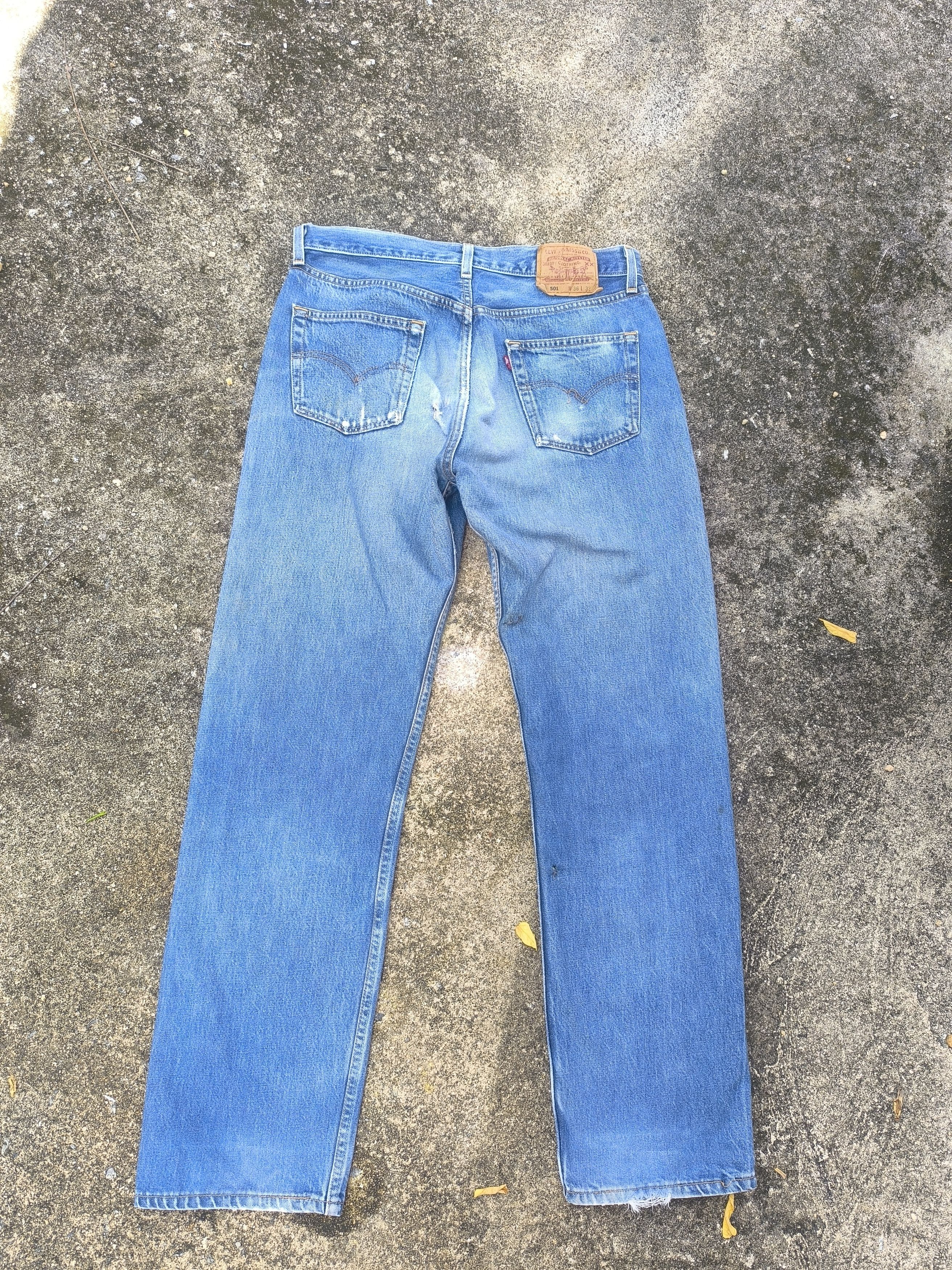 Levi's × Vintage 90s VINTAGE LEVIS 501 made in USA Size US 34 / EU 50 - 12 Thumbnail