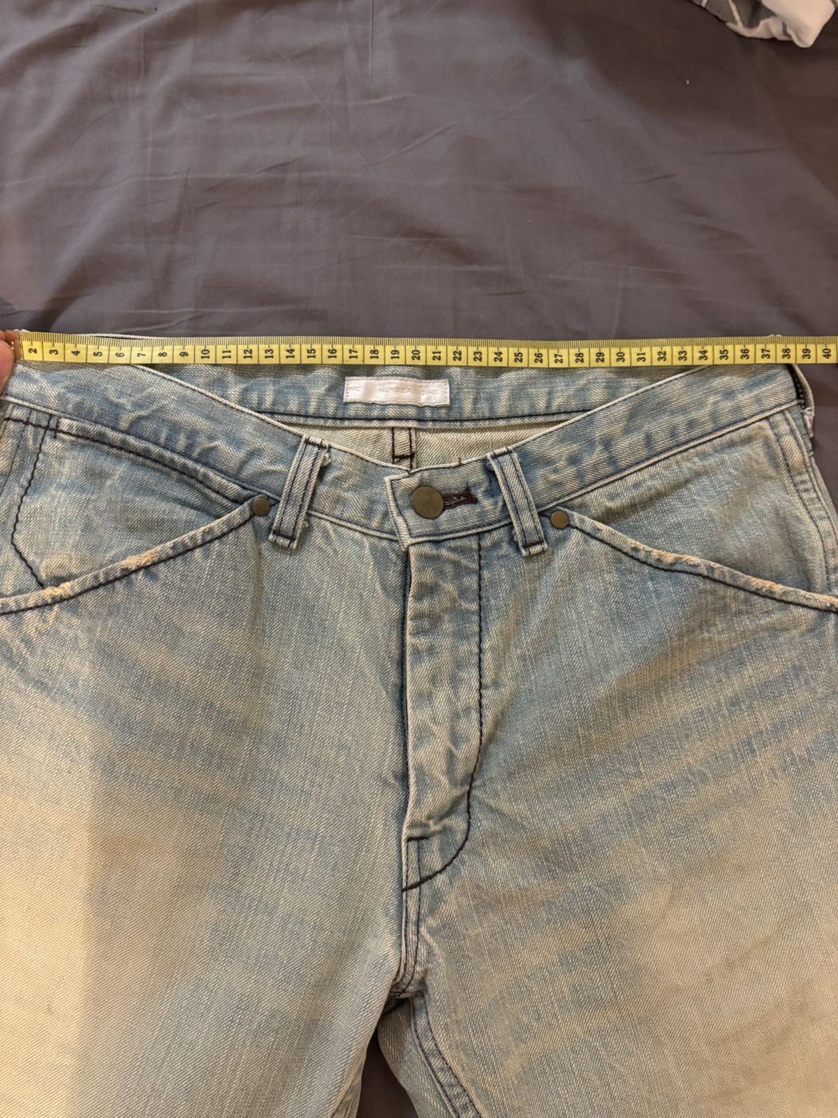 Number (N)ine fw2001 Number (N)ine blue Denim Jeans Archive Size US 30 / EU 46 - 10 Thumbnail