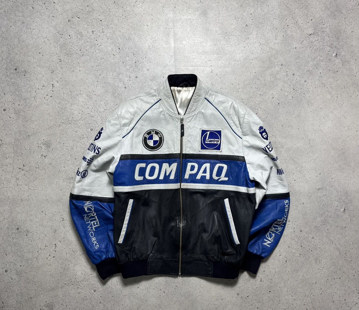 BMW BMW Compaq Racing Leather Jacket Size M Vintage Size US M / EU 48-50 / 2 - 1 Thumbnail