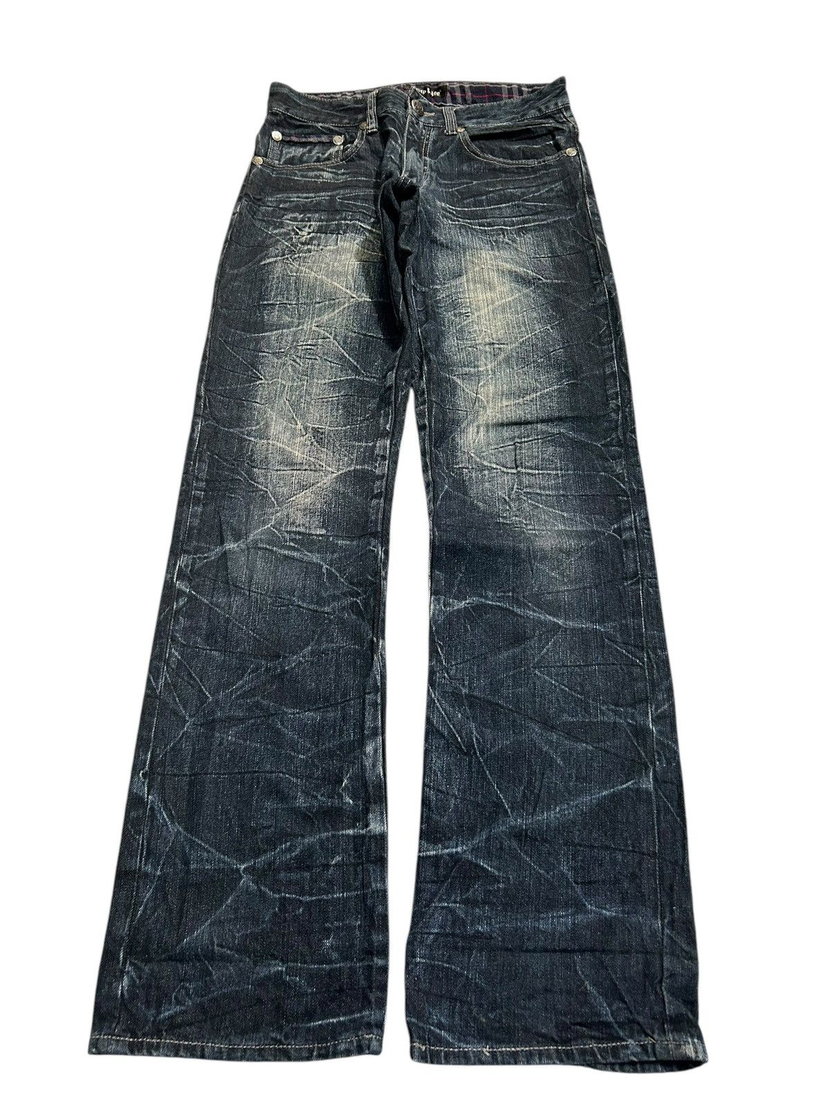 Japanese Brand × Kapital × Vintage Skull Bones wild Life Japanese Punk Denim Jeans Size US 31 - 5 Thumbnail